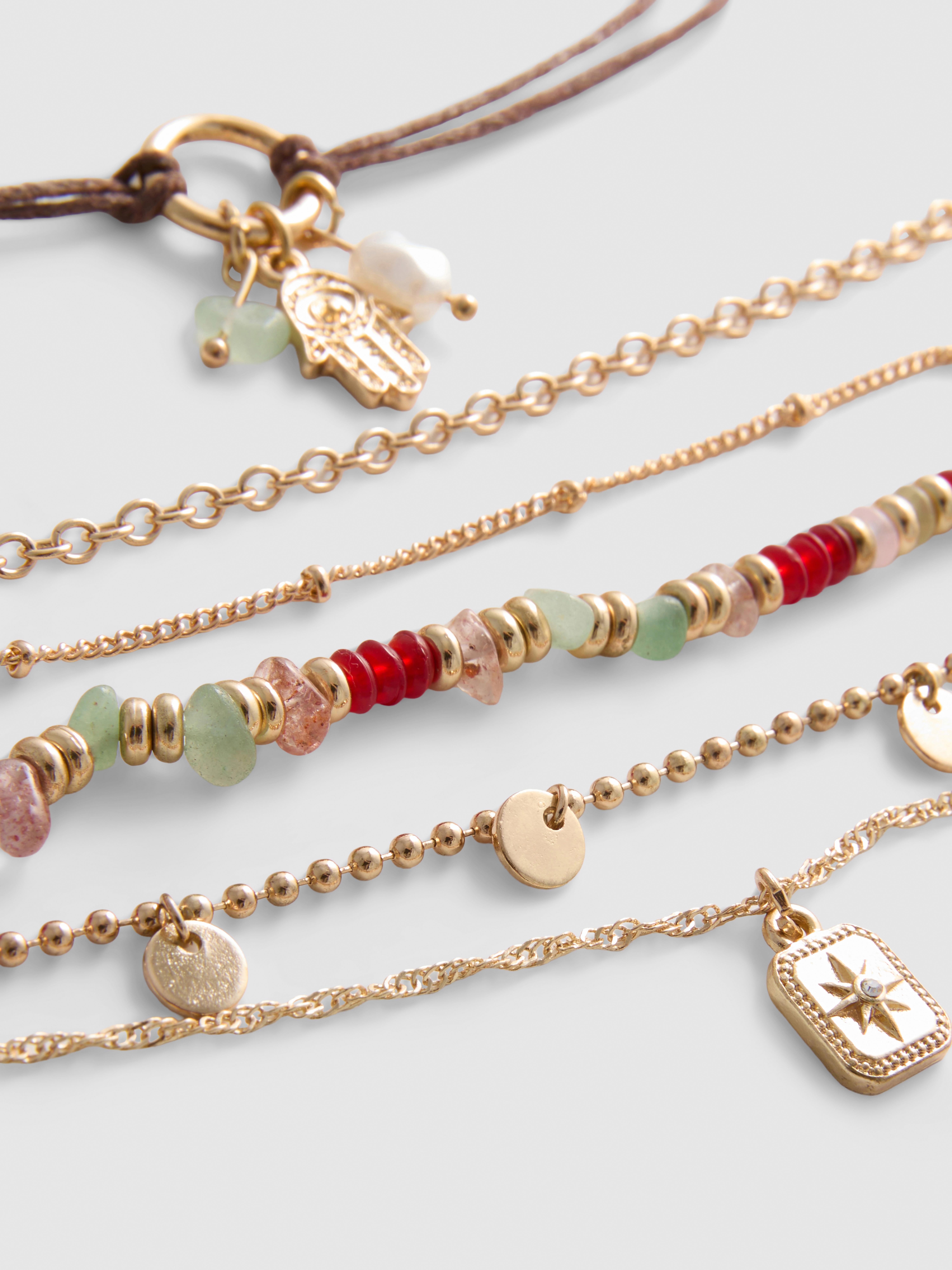 6pk Mixed Necklace Set