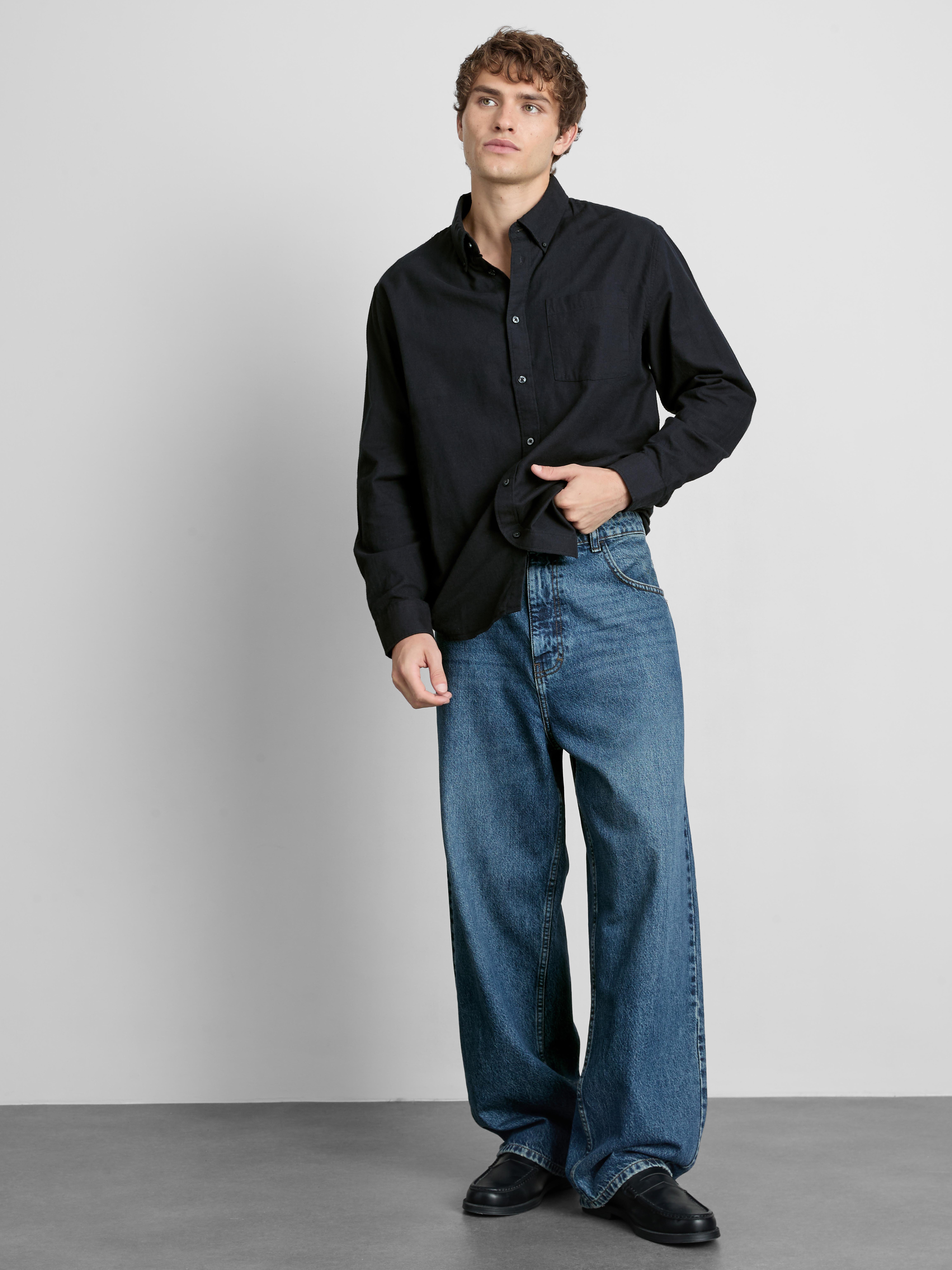 Pure Cotton Button-Down Shirt