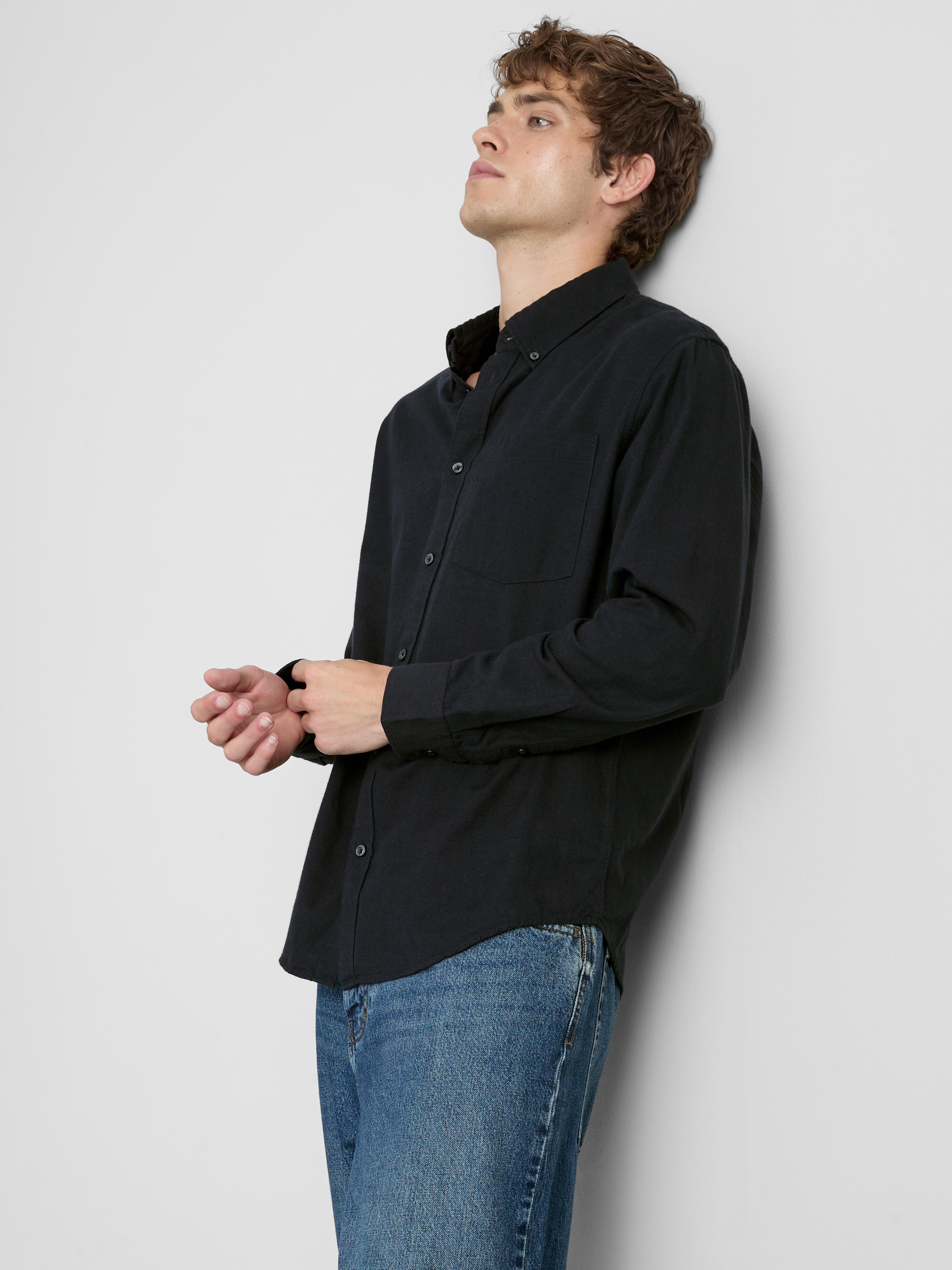 Pure Cotton Button-Down Shirt
