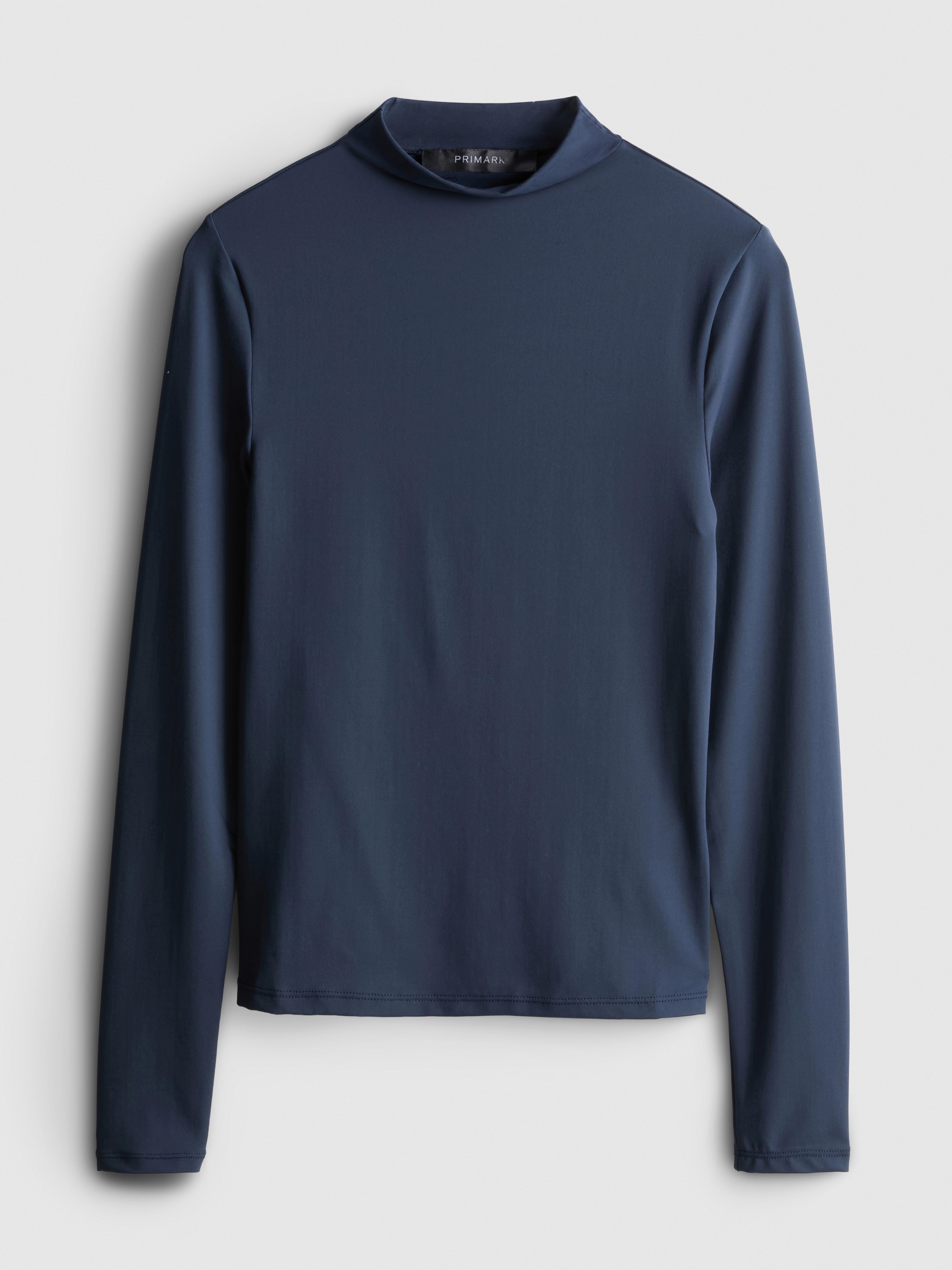 Second Skin High-Neck Long-Sleeve Top