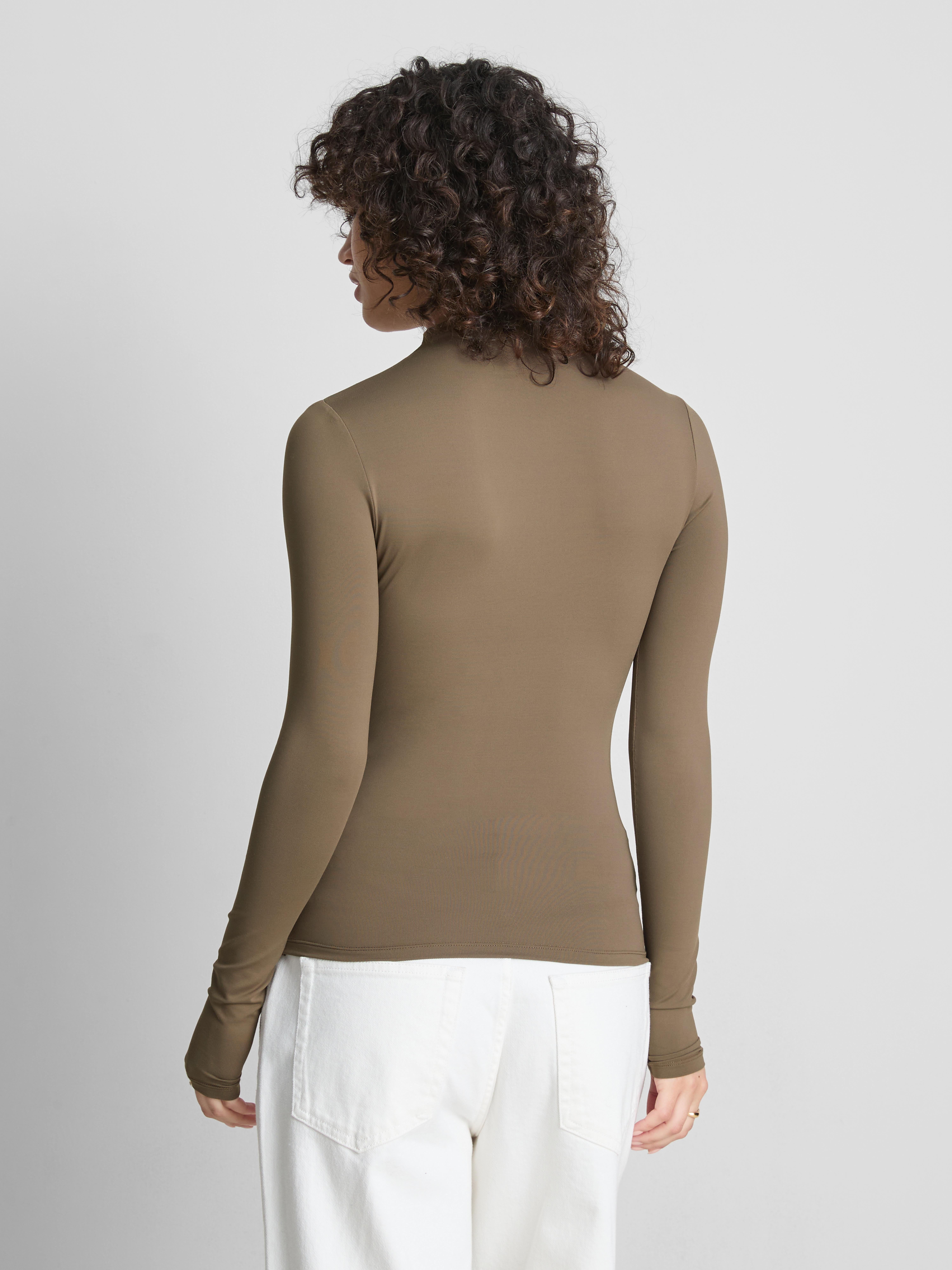 Second Skin High-Neck Long-Sleeve Top