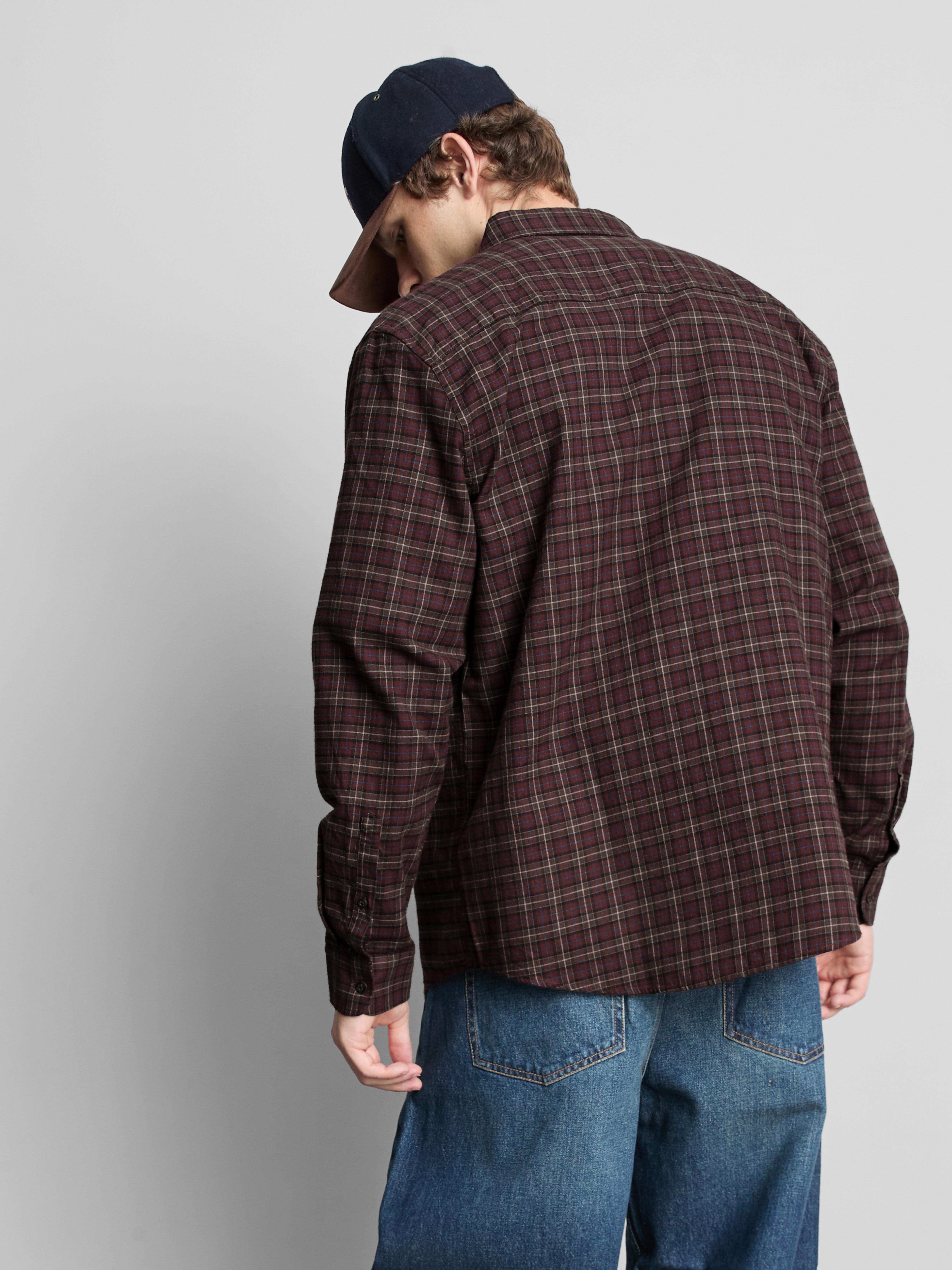 Camisa xadrez puro algodão
