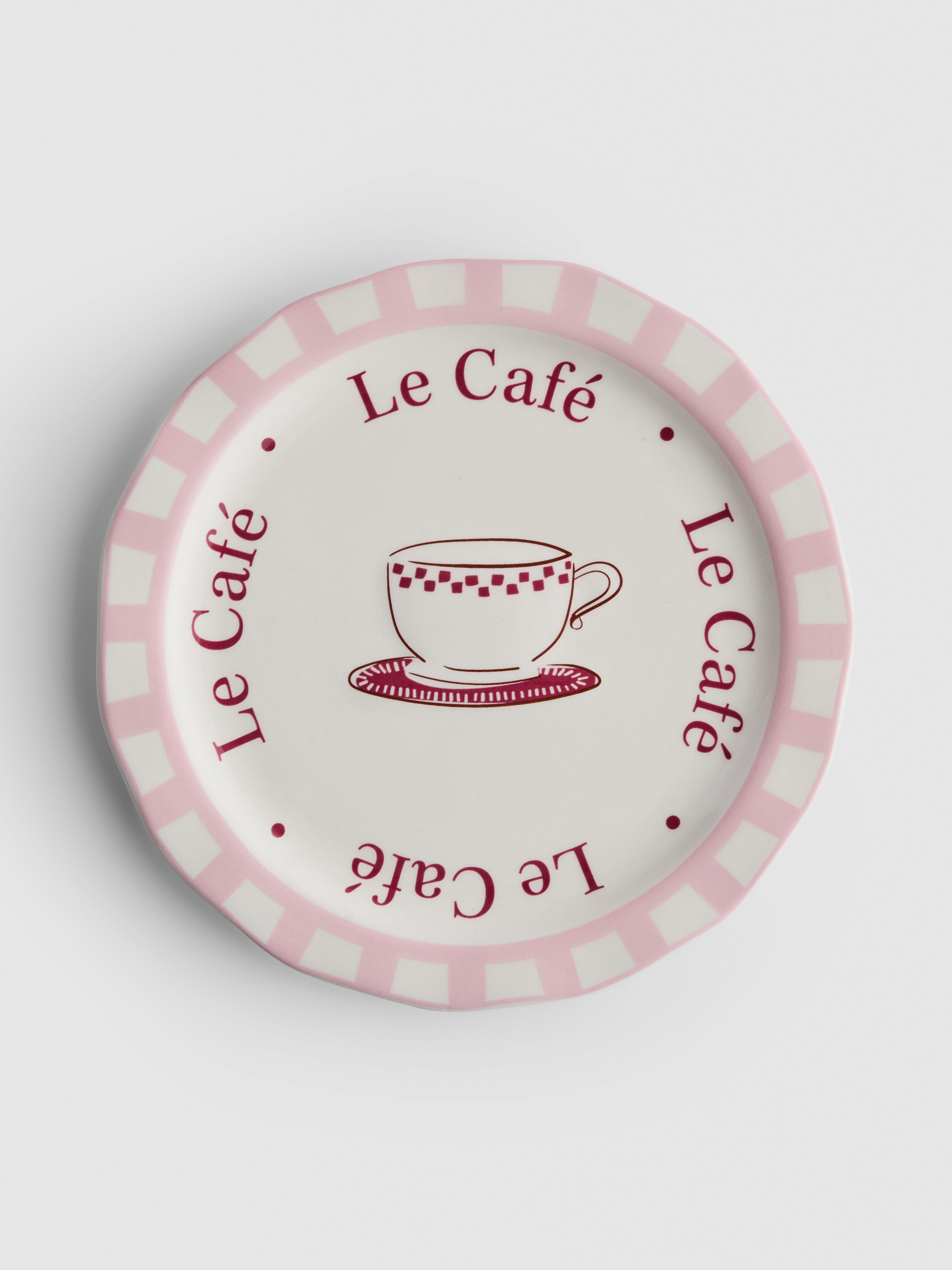 Café Print Side Plate
