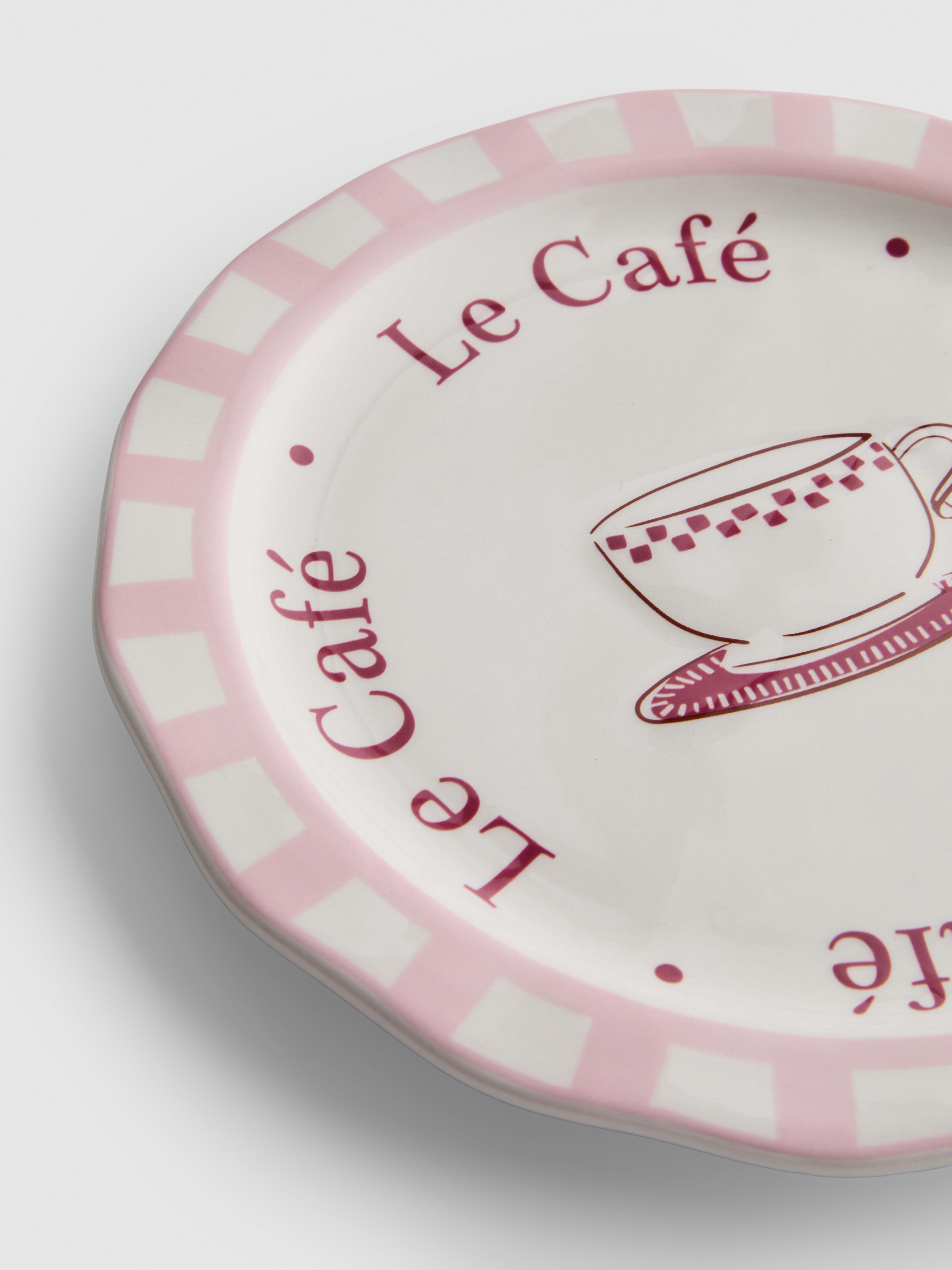 Café Print Side Plate