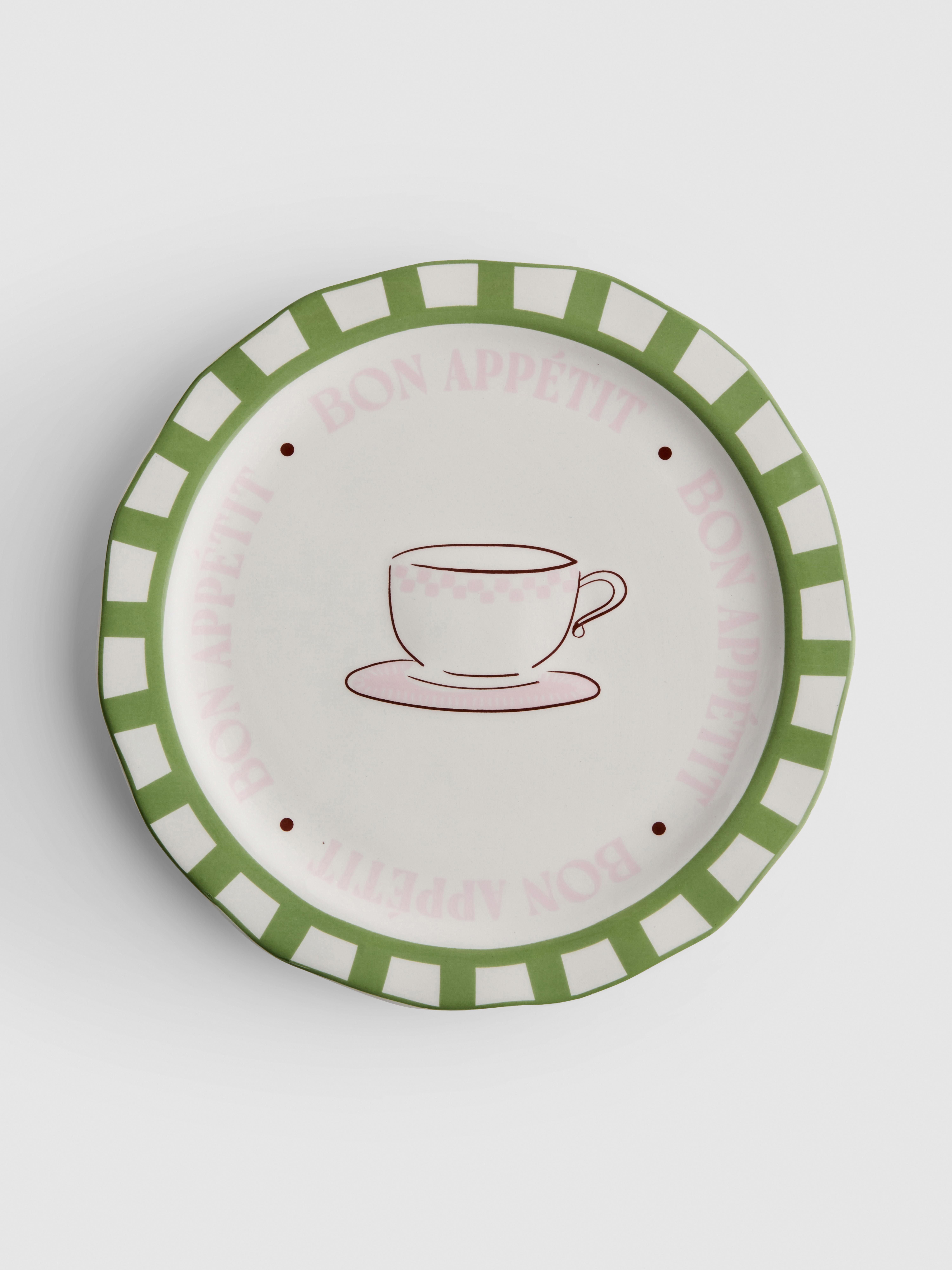 Café Print Side Plate