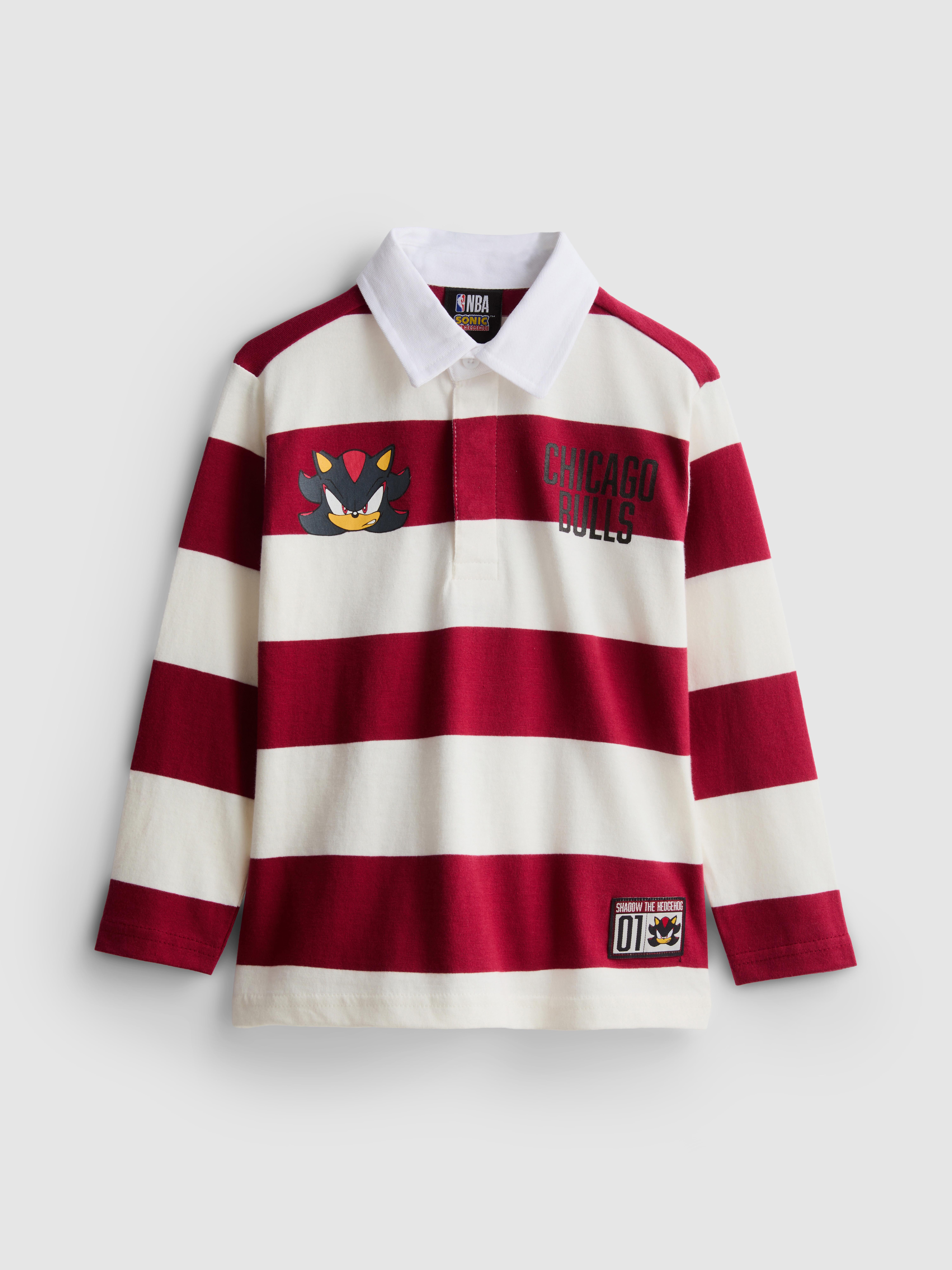1-9yrs | Chicago Bulls x Shadow The Hedgehog Rugby Shirt