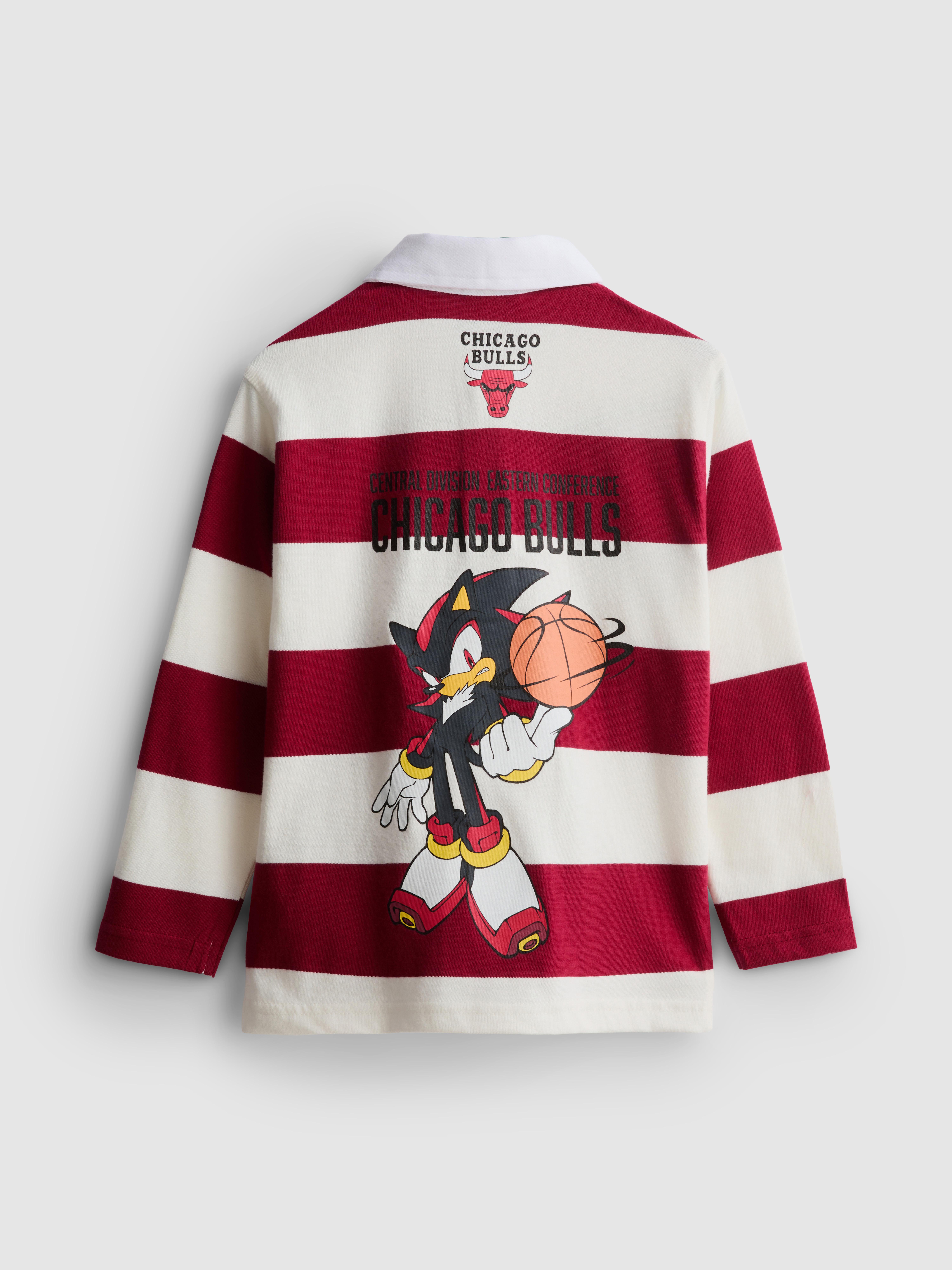 1-9yrs | Chicago Bulls x Shadow The Hedgehog Rugby Shirt