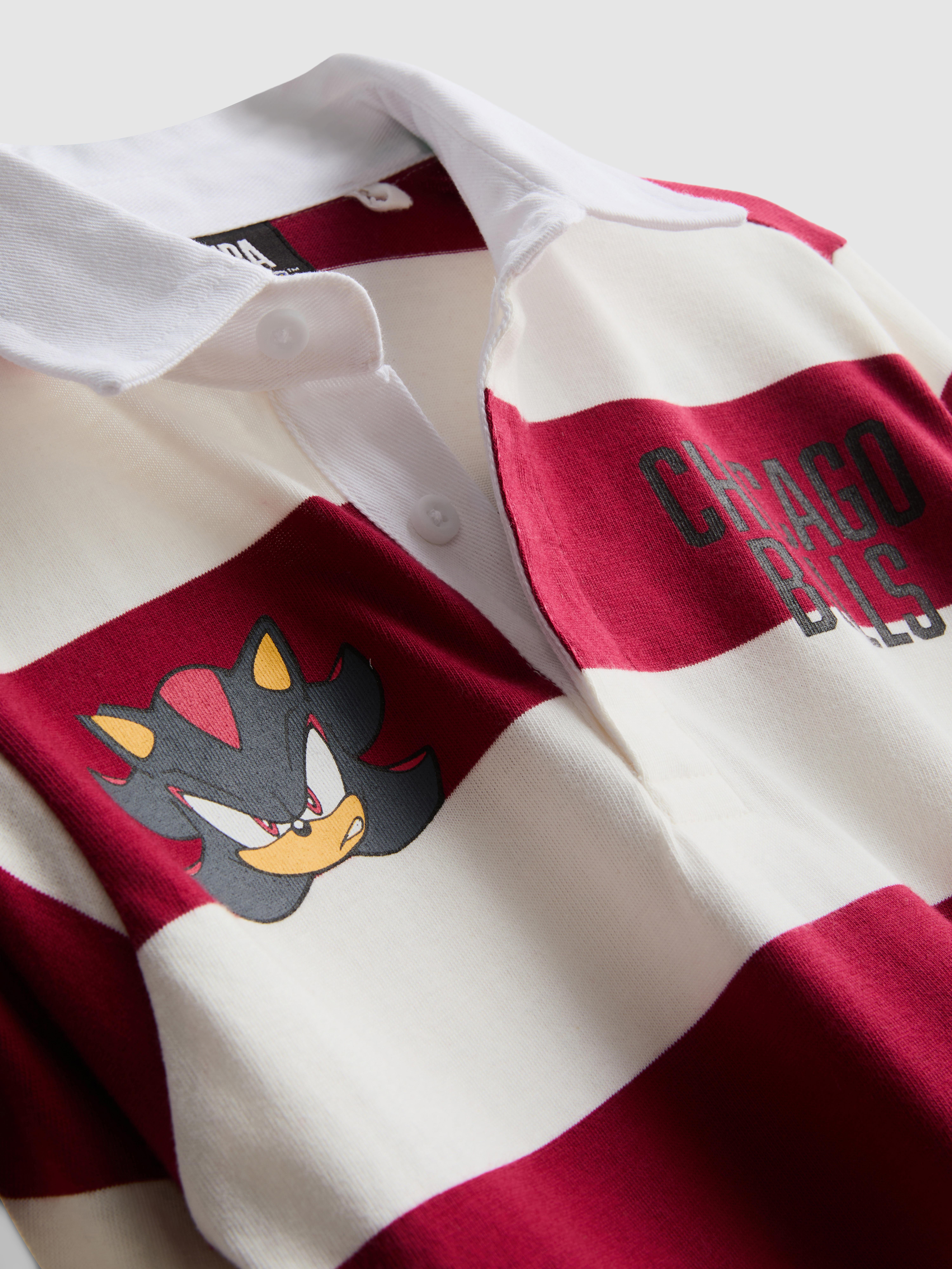 1-9yrs | Chicago Bulls x Shadow The Hedgehog Rugby Shirt