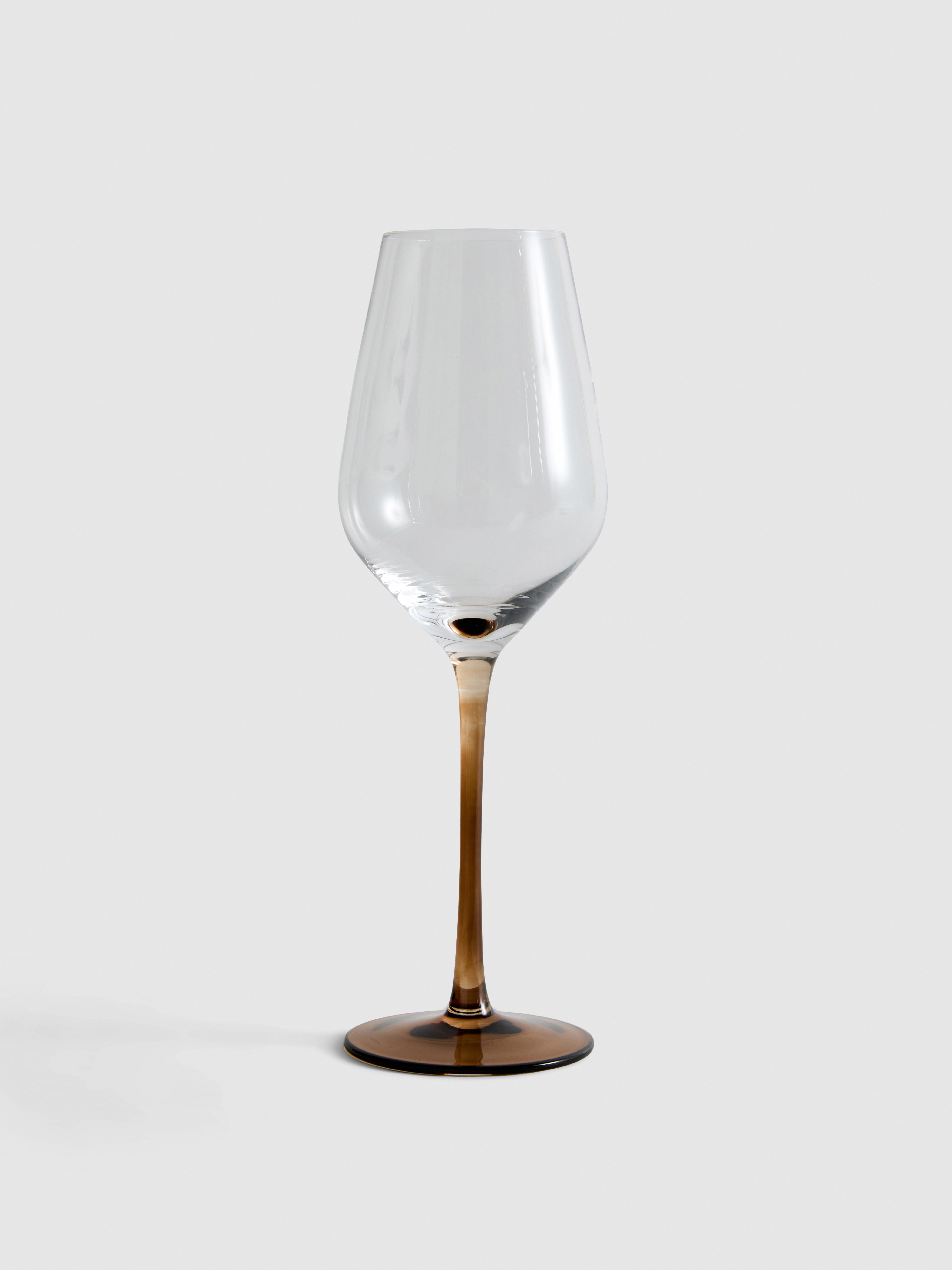Coloured Stem Wine Glass