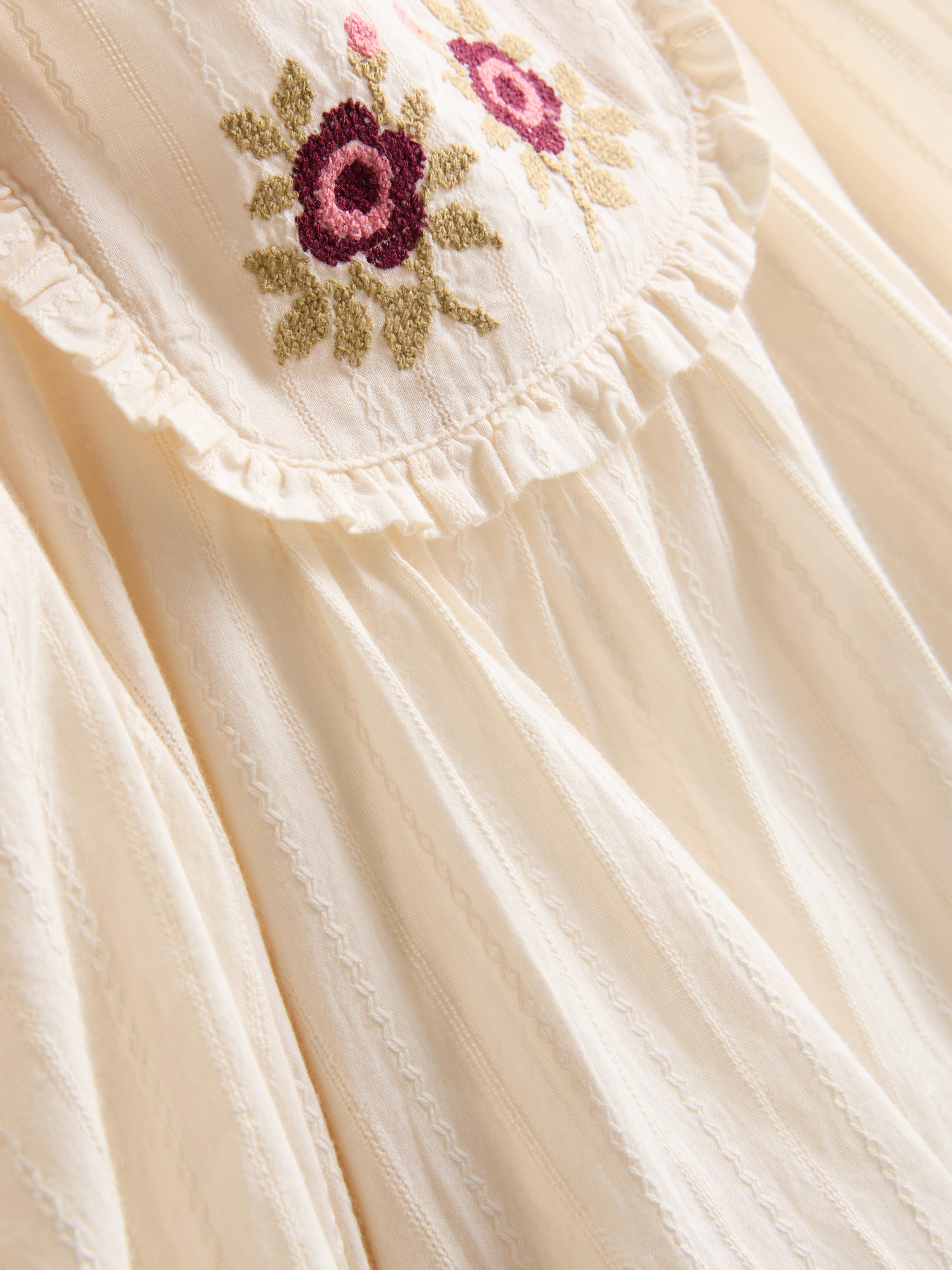1-12yrs | The Edit Pure Cotton Floral Embroidered Blouse