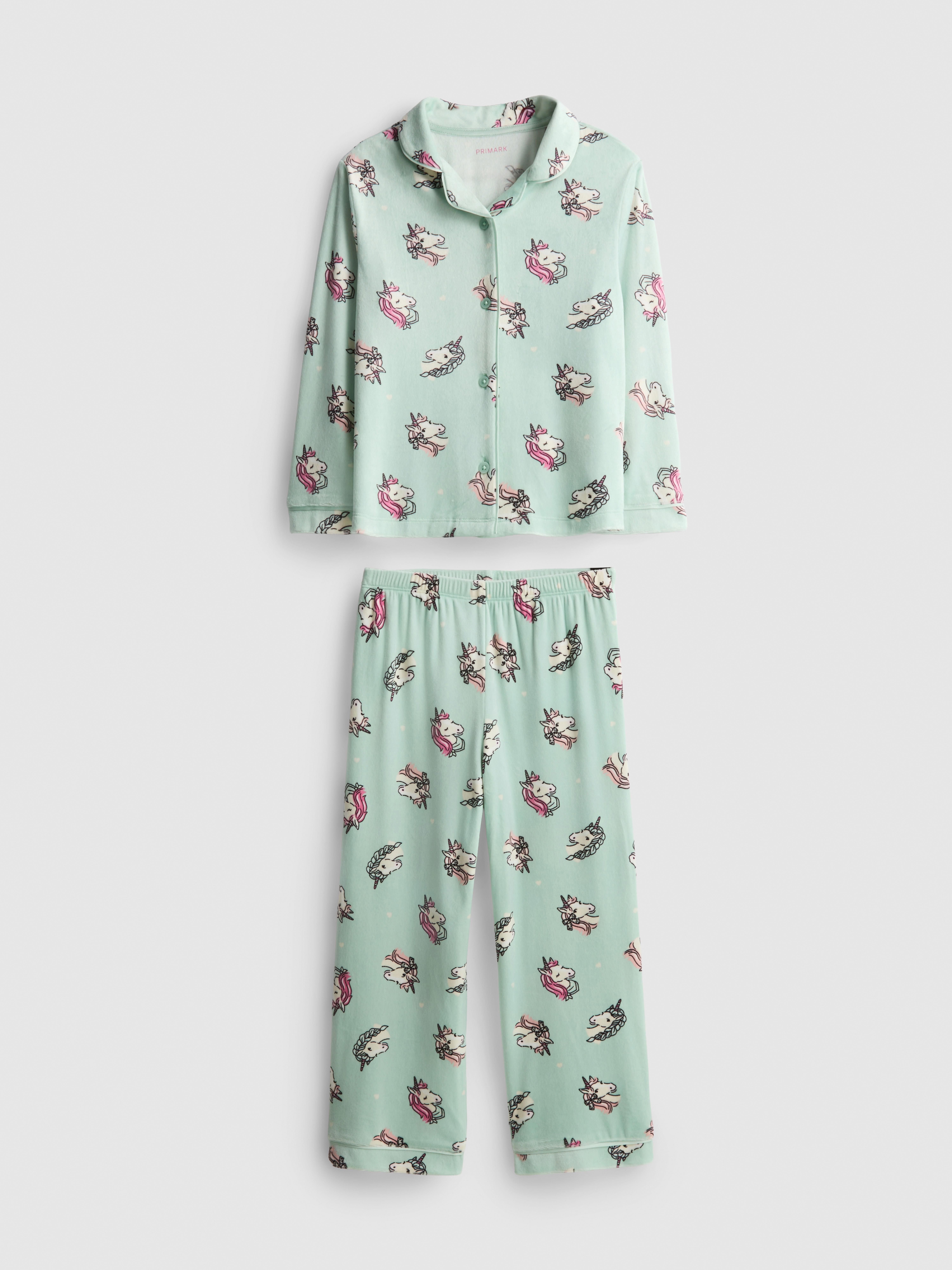 1–9 ans | Pyjama chemise douillet à motif licorne