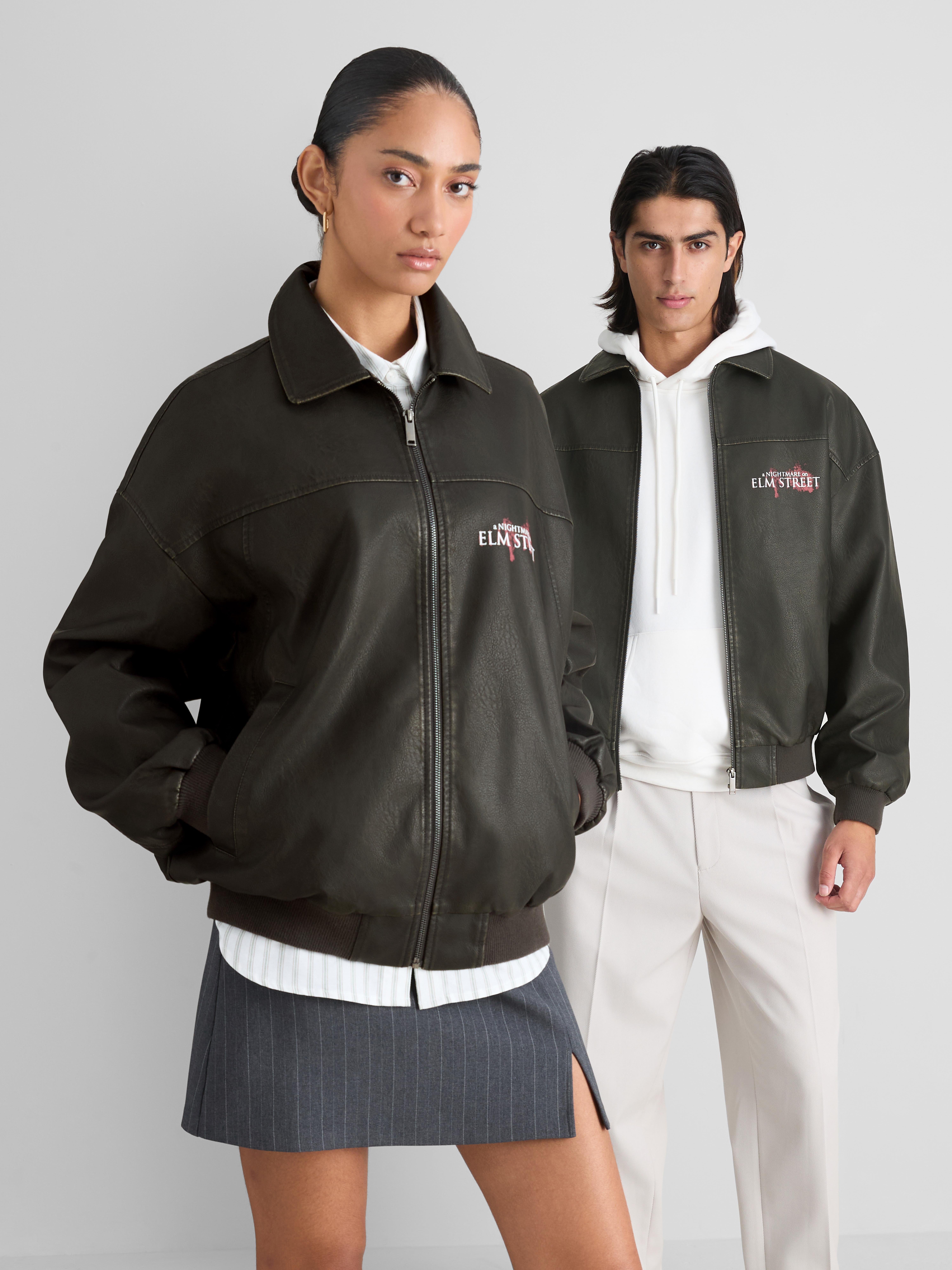 A Nightmare On Elm Street Coated Zip Jacket