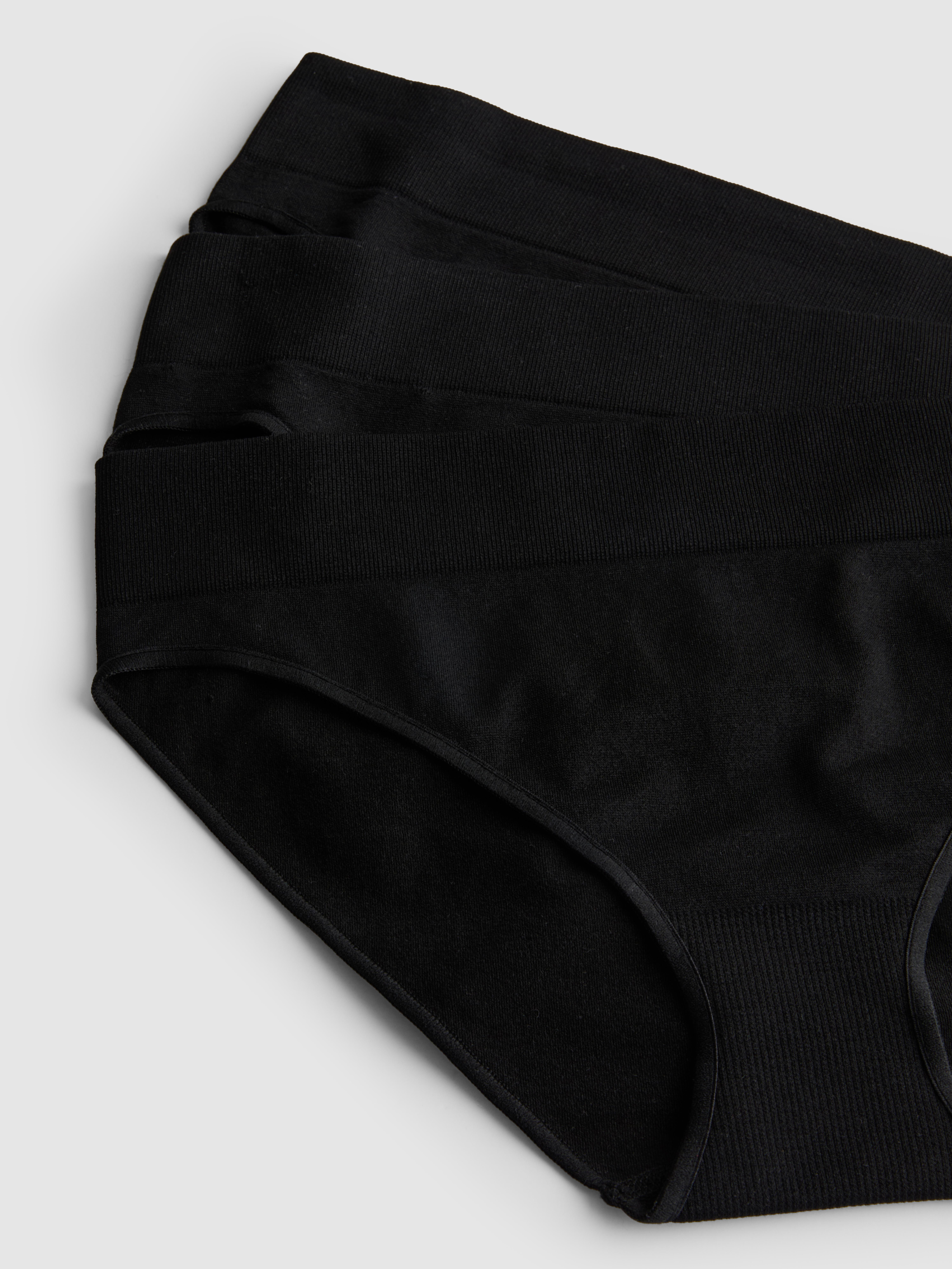 3pk Black Seamless Mini Briefs