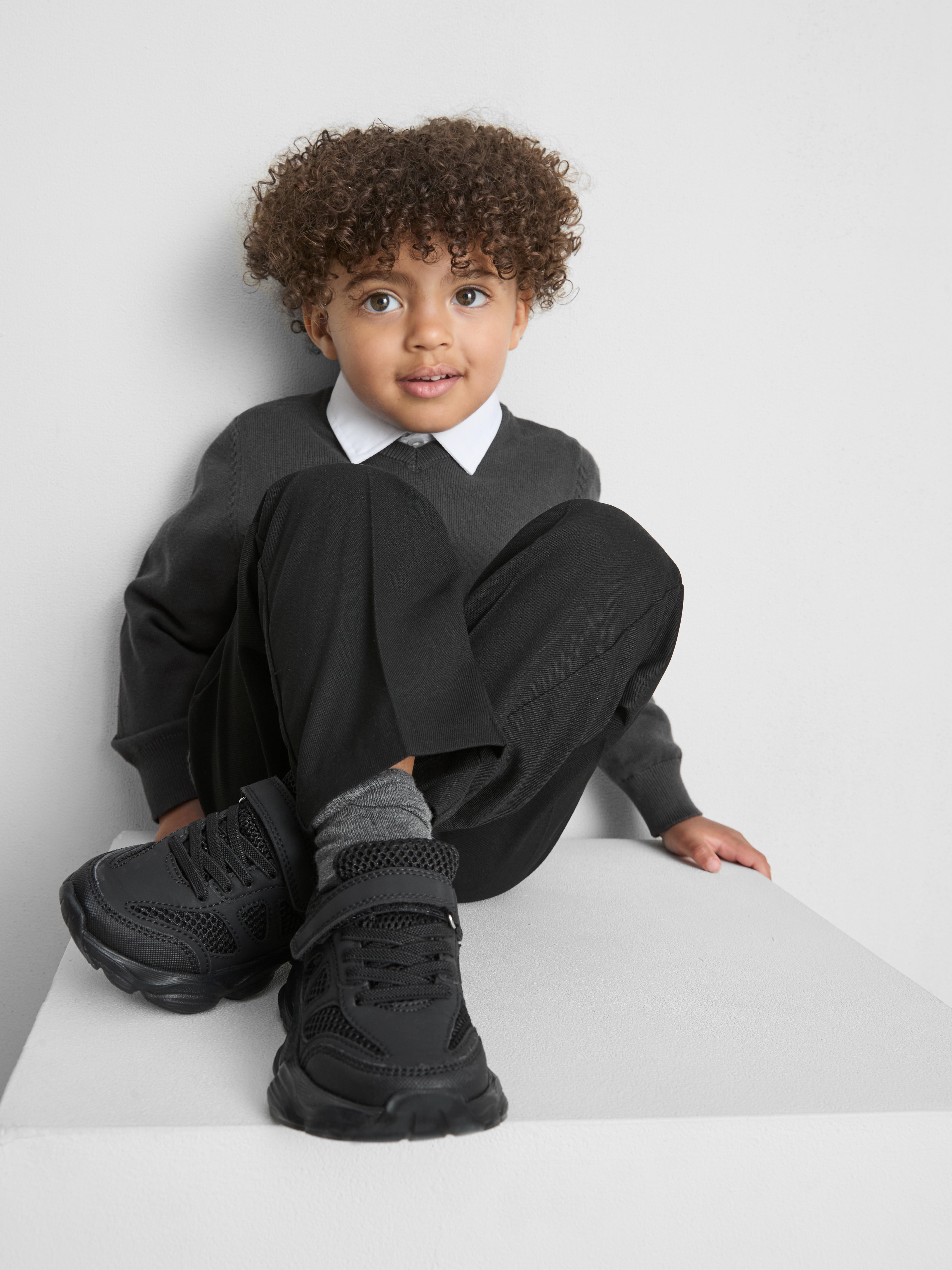 3-7yrs | 2pk Cotton Rich V-Neck School Jumpers