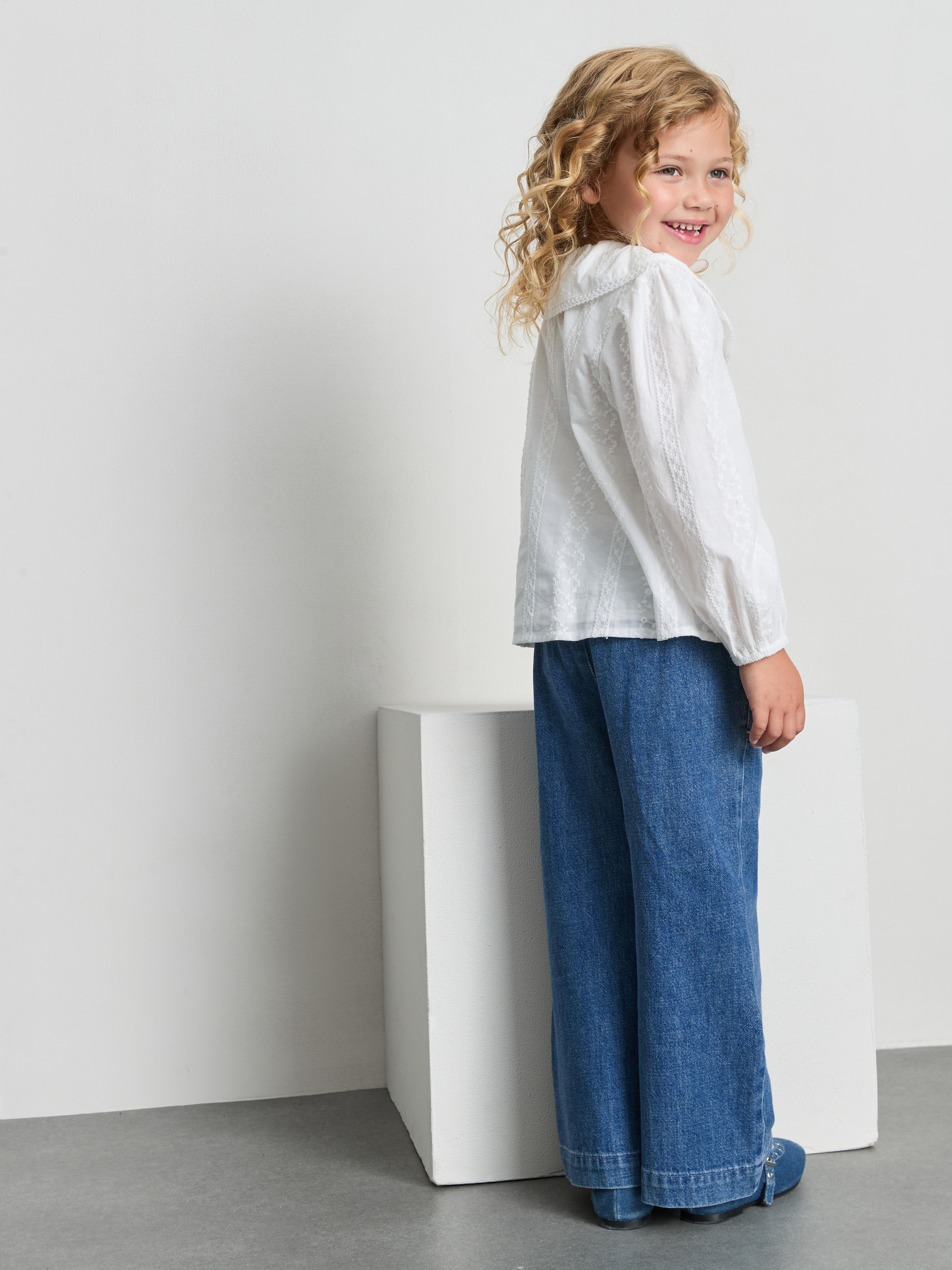 1-12yrs | The Edit Pure Cotton Floral Embroidered Jeans