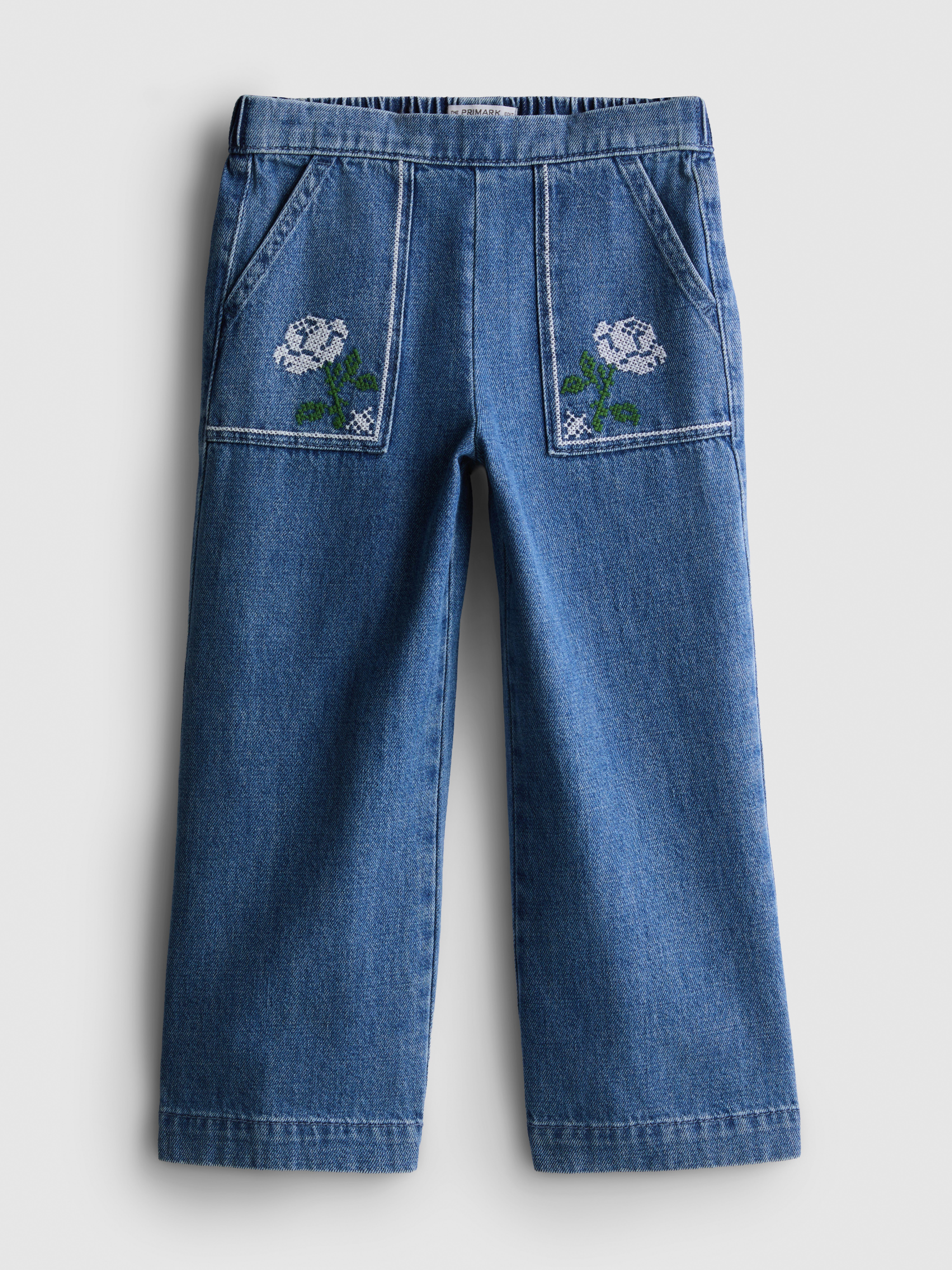 1-12yrs | The Edit Pure Cotton Floral Embroidered Jeans