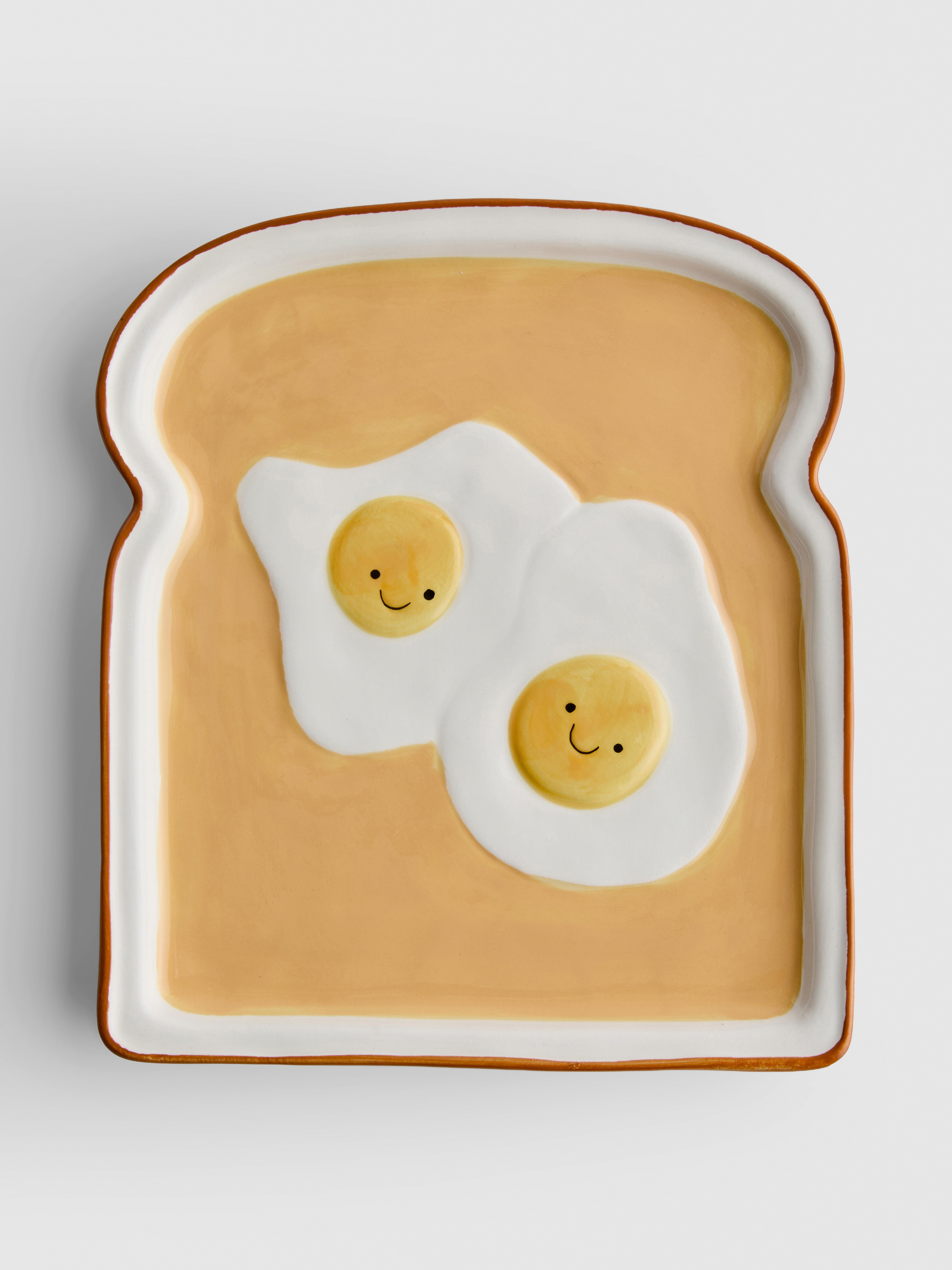 Toast Ceramic Plate