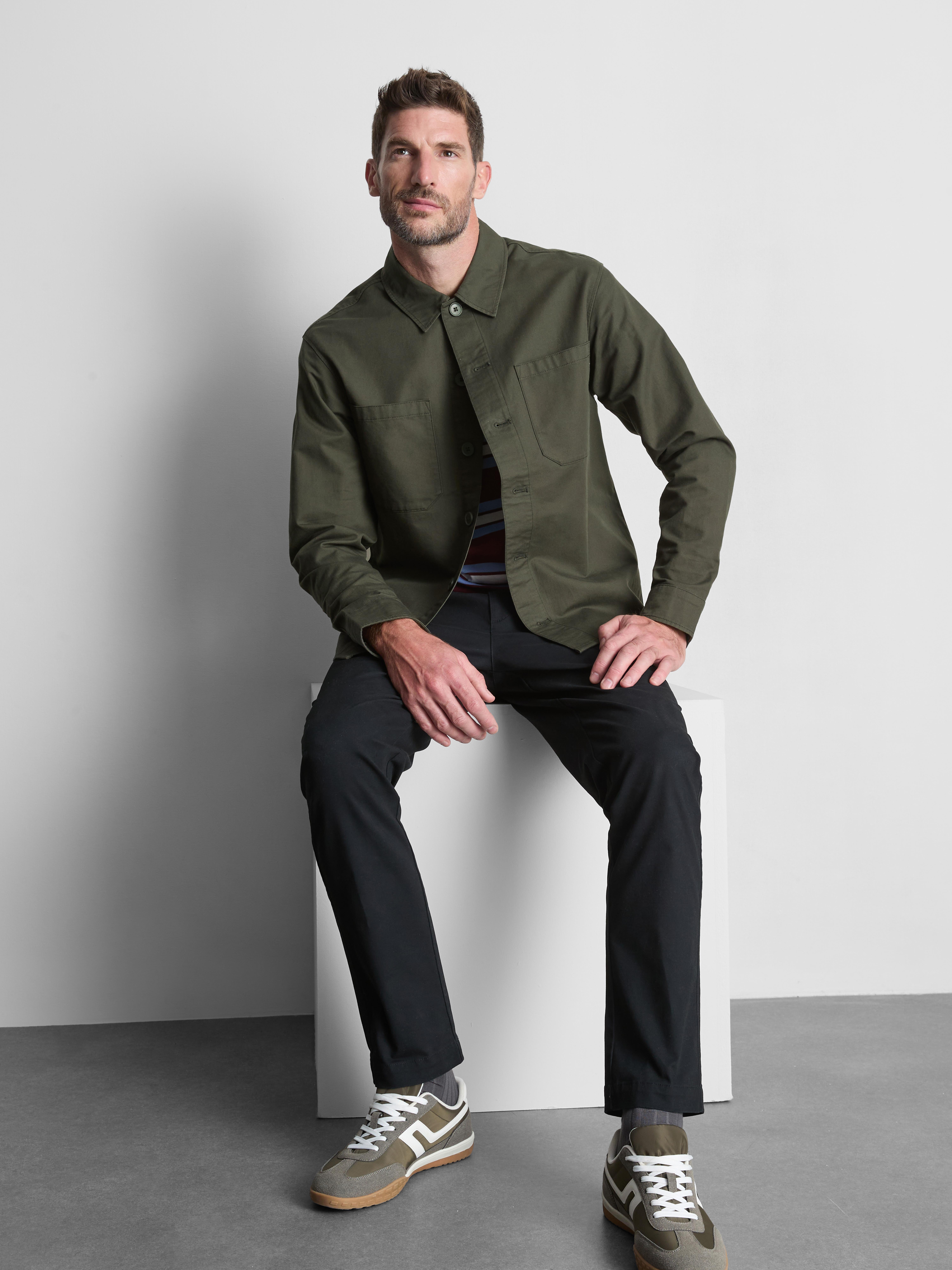 Pure Cotton Utility Overshirt