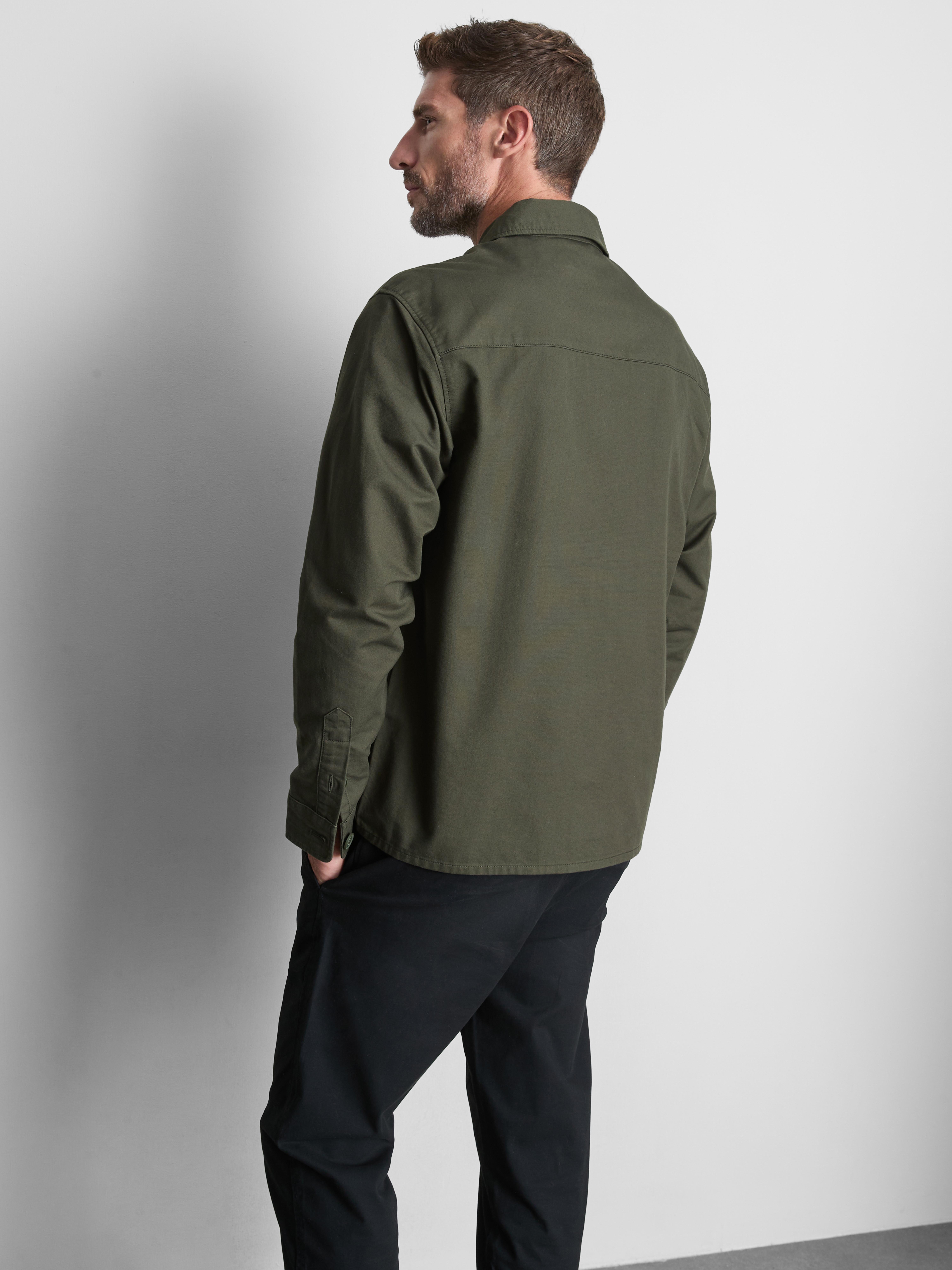 Pure Cotton Utility Overshirt
