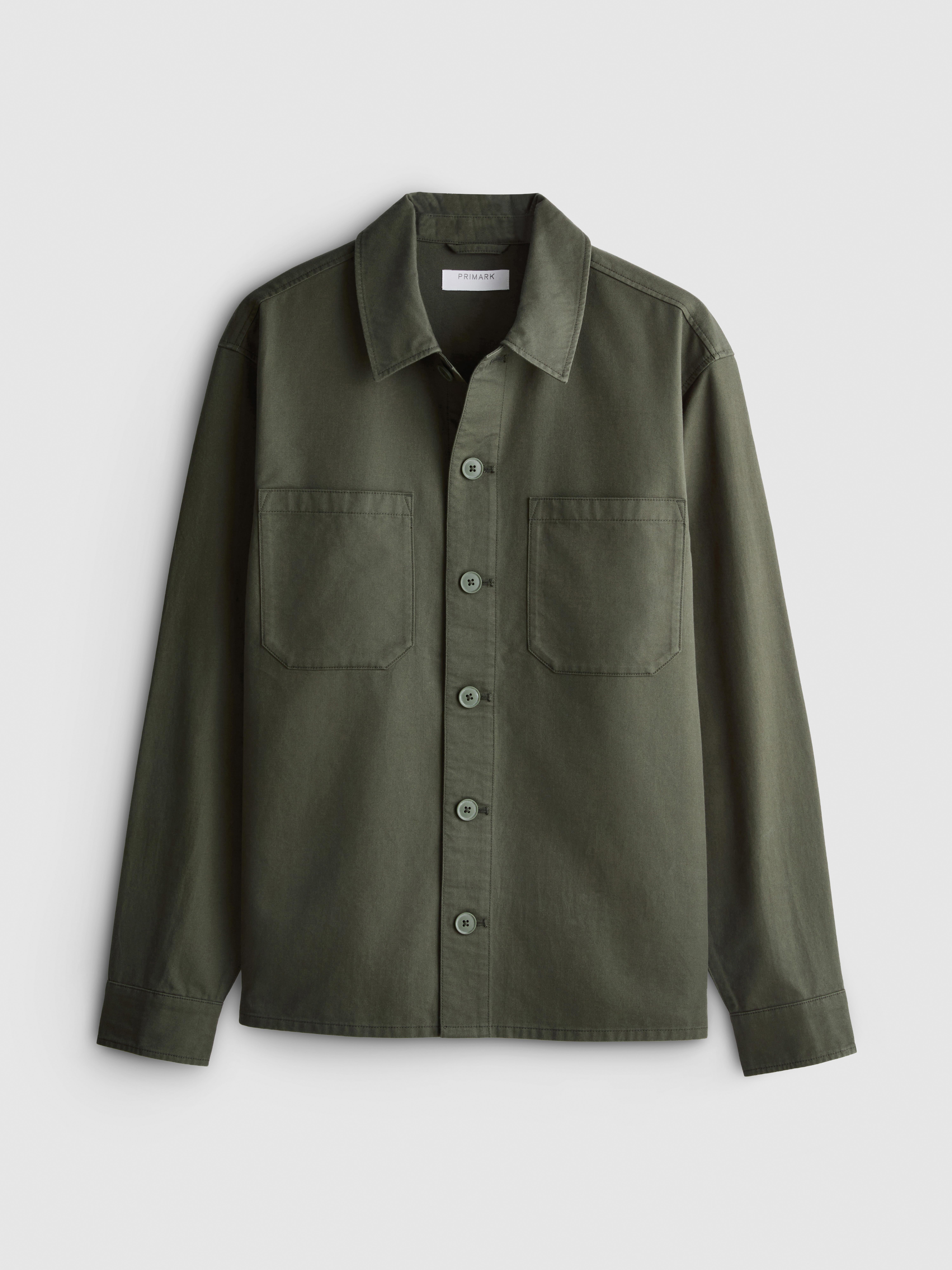 Pure Cotton Utility Overshirt