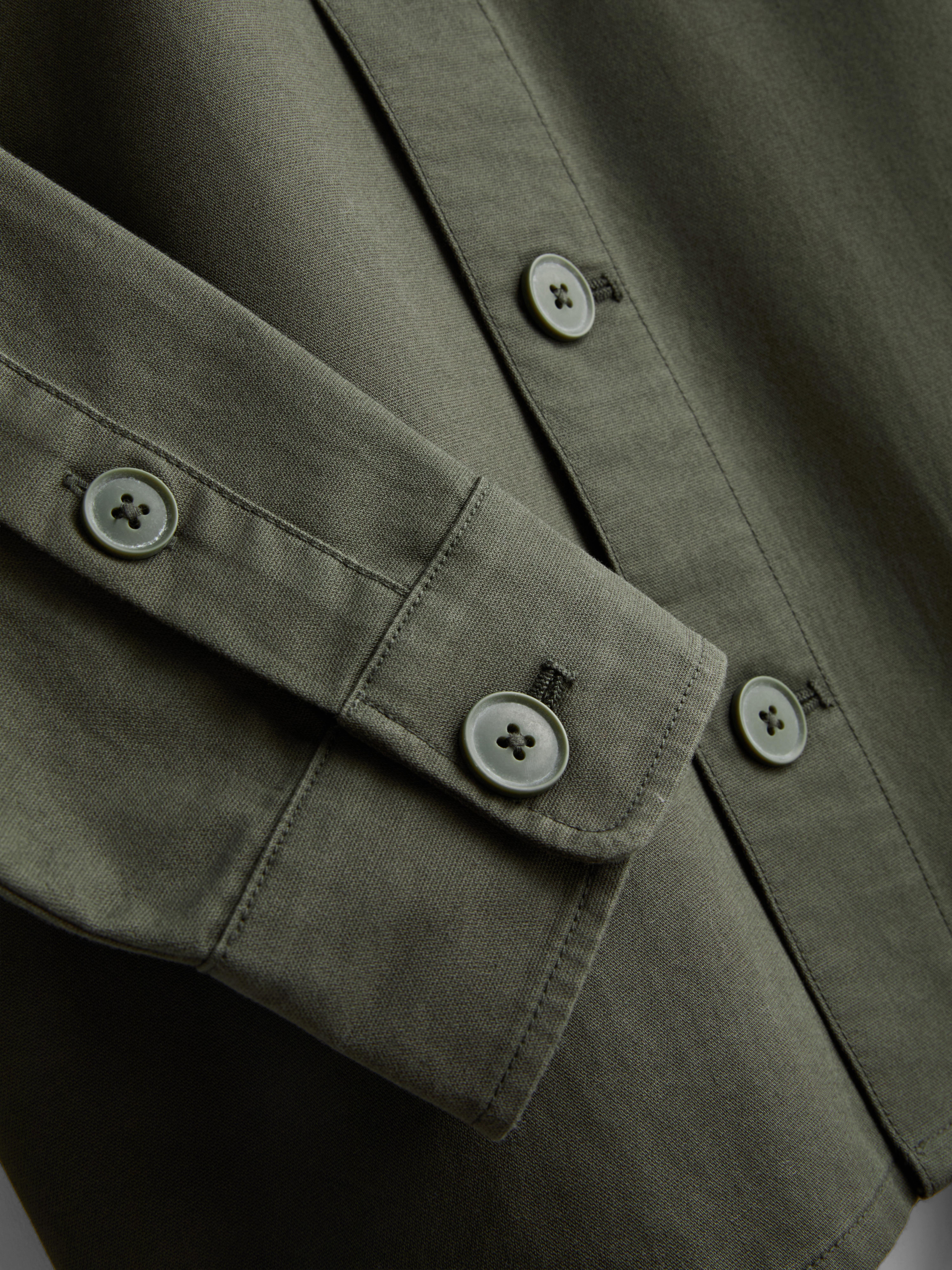 Pure Cotton Utility Overshirt