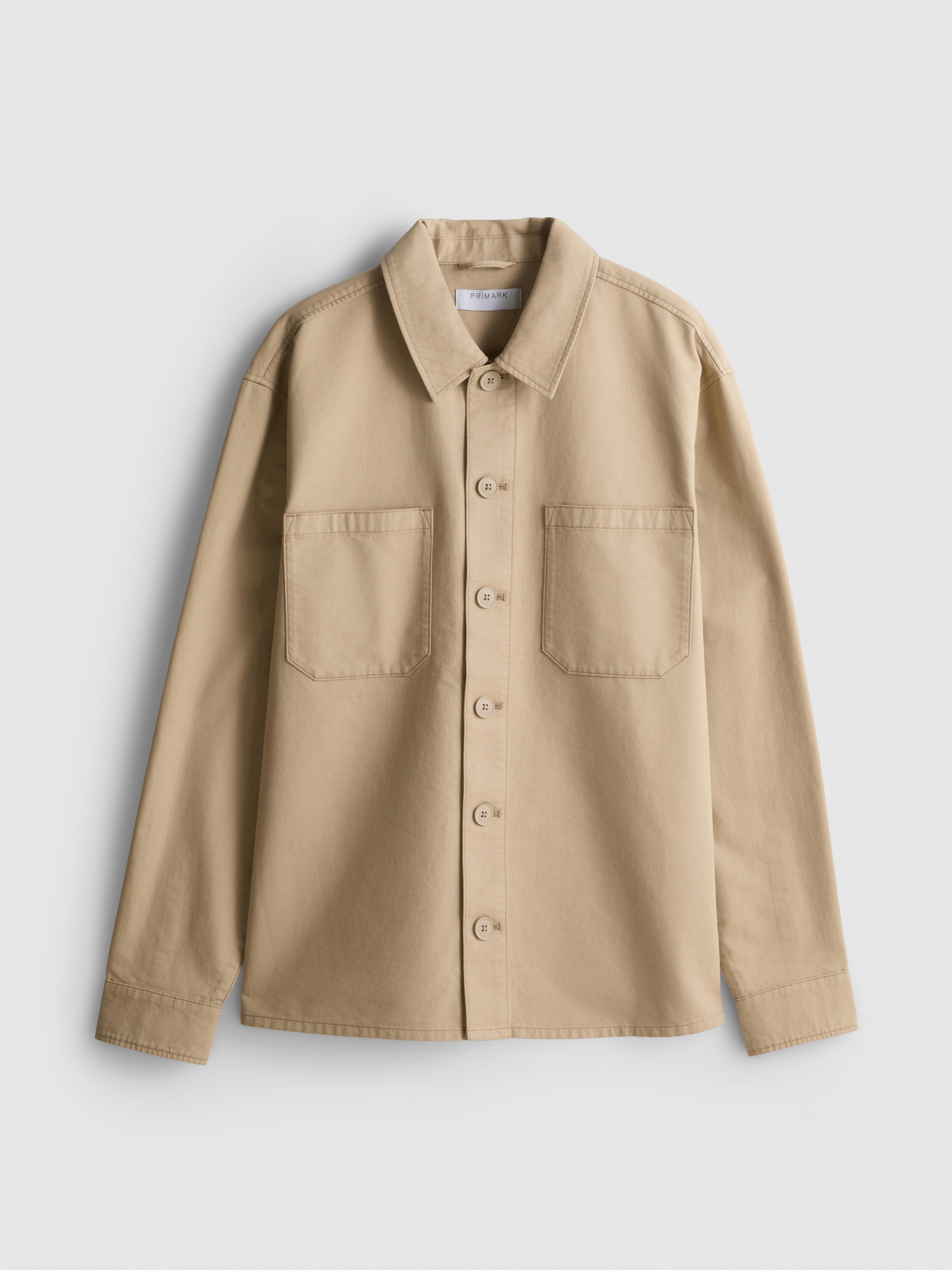 Pure Cotton Utility Overshirt