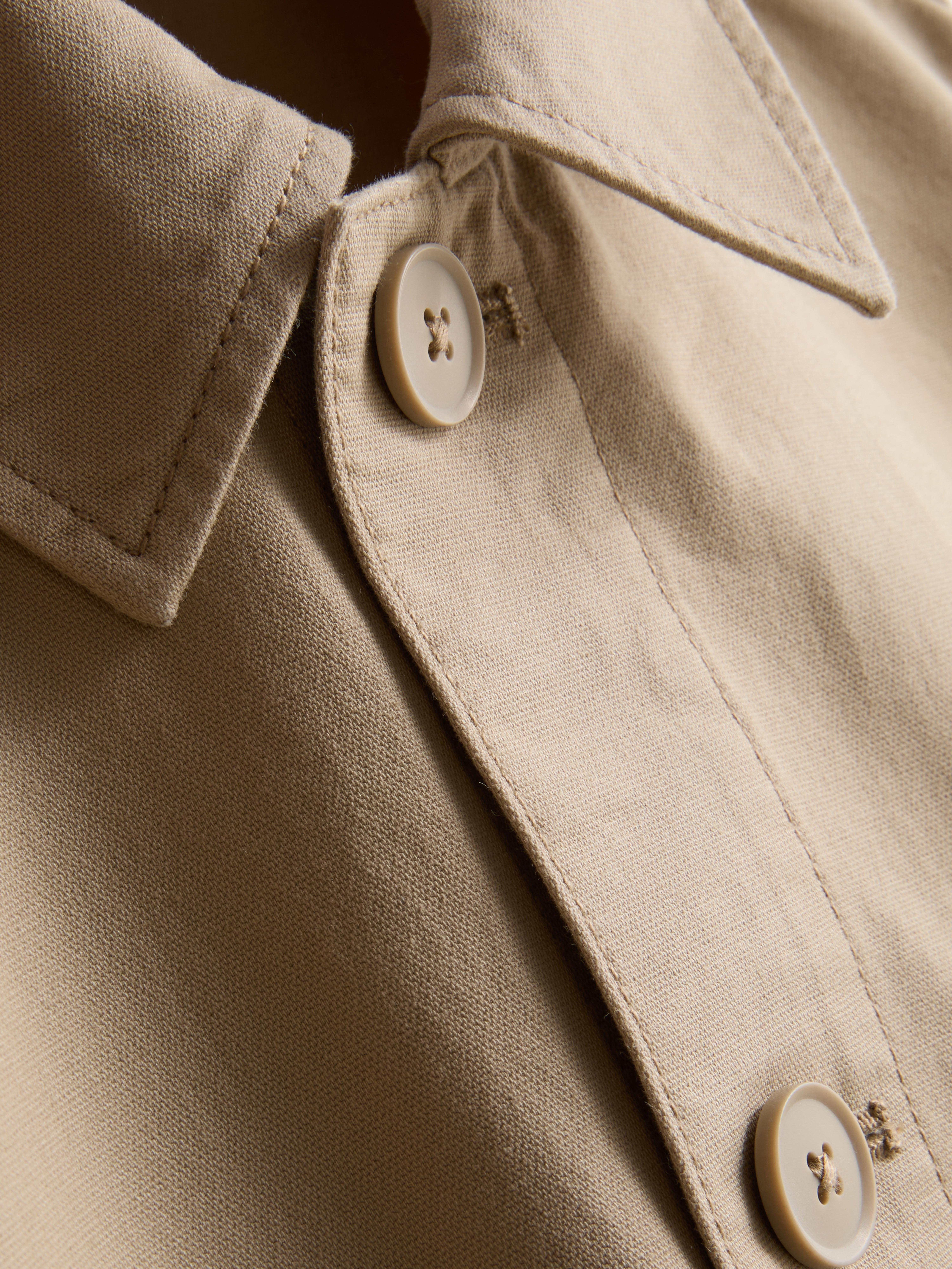 Pure Cotton Utility Overshirt