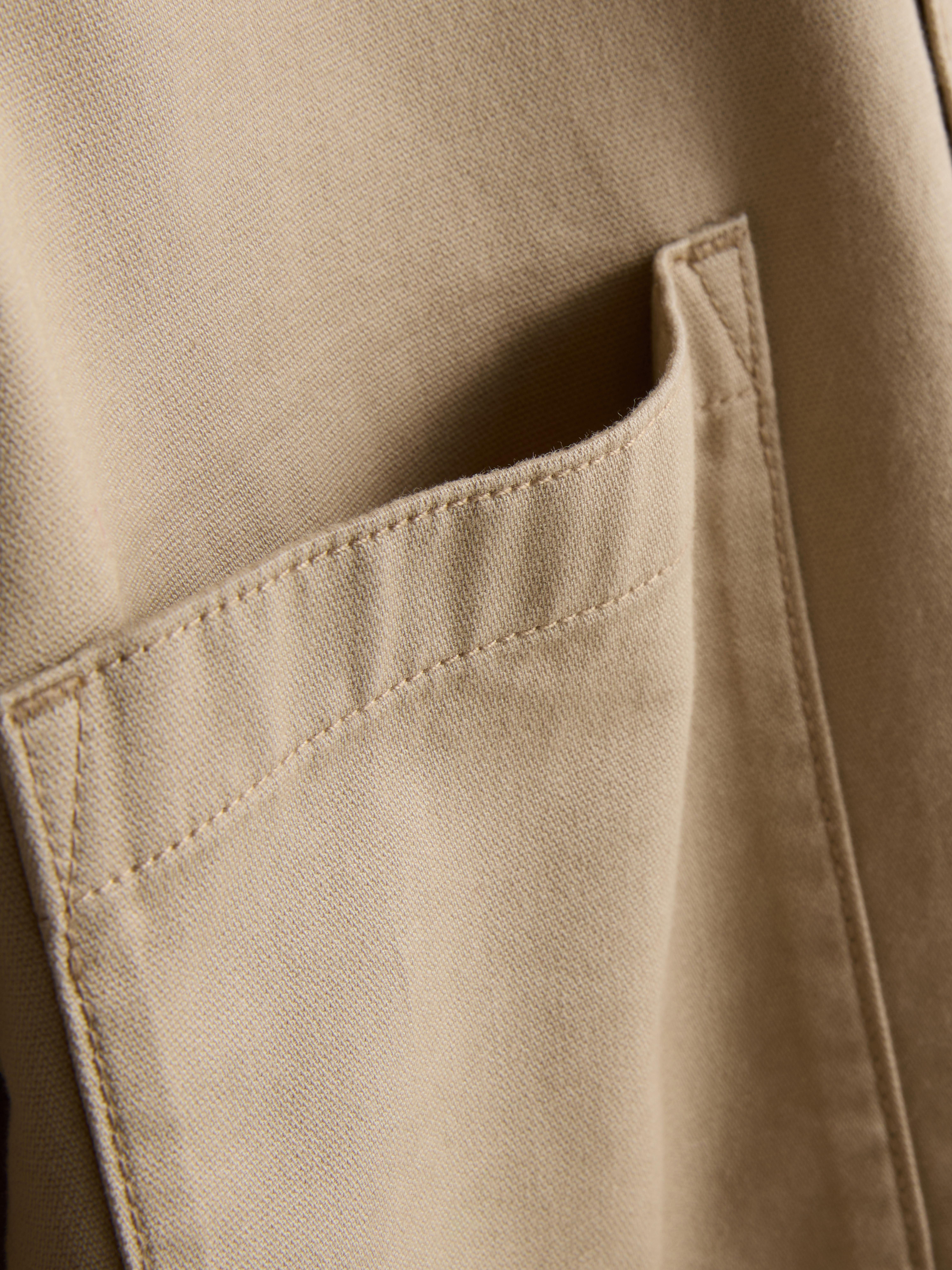 Pure Cotton Utility Overshirt