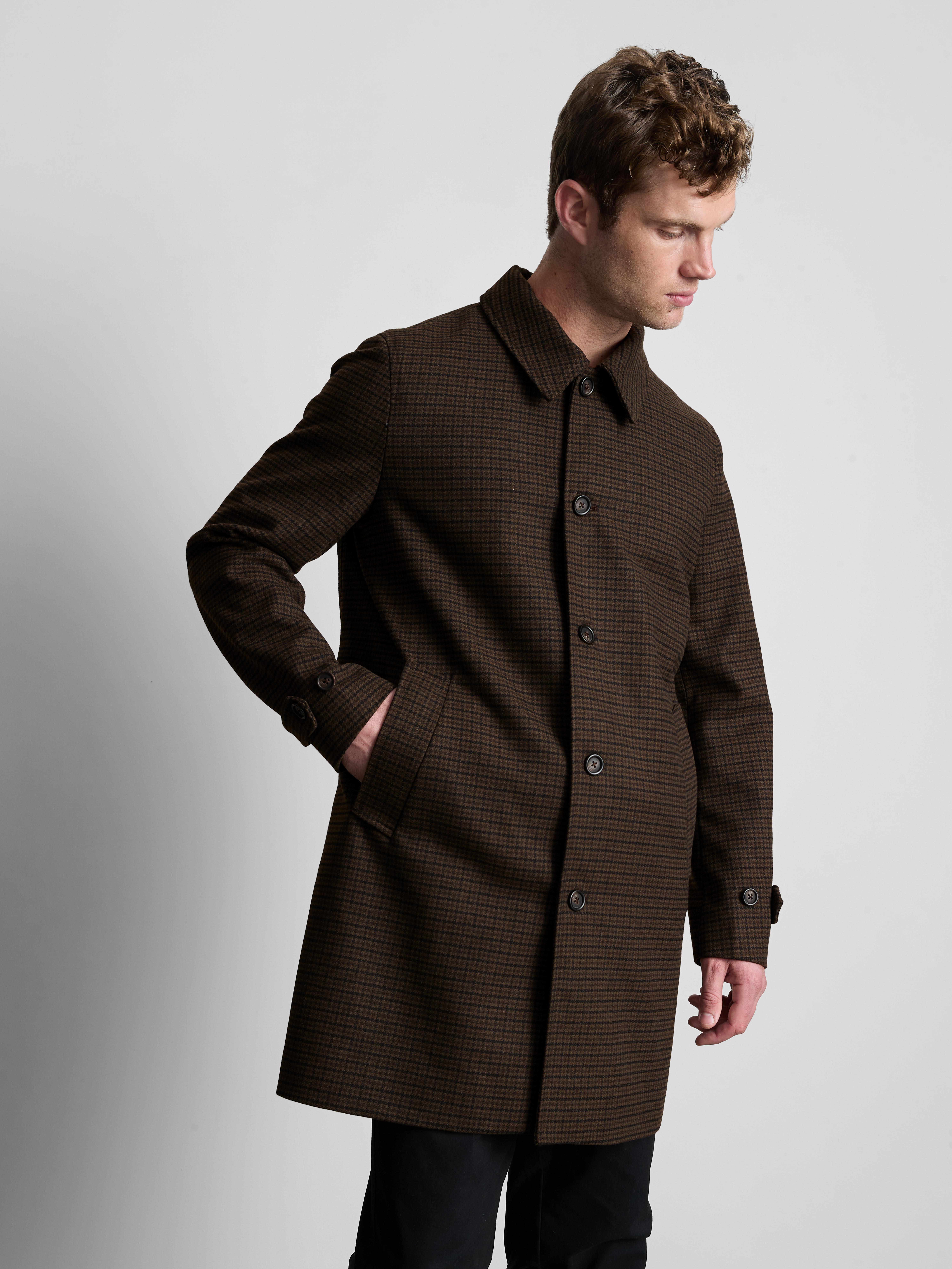 Checked Car Coat