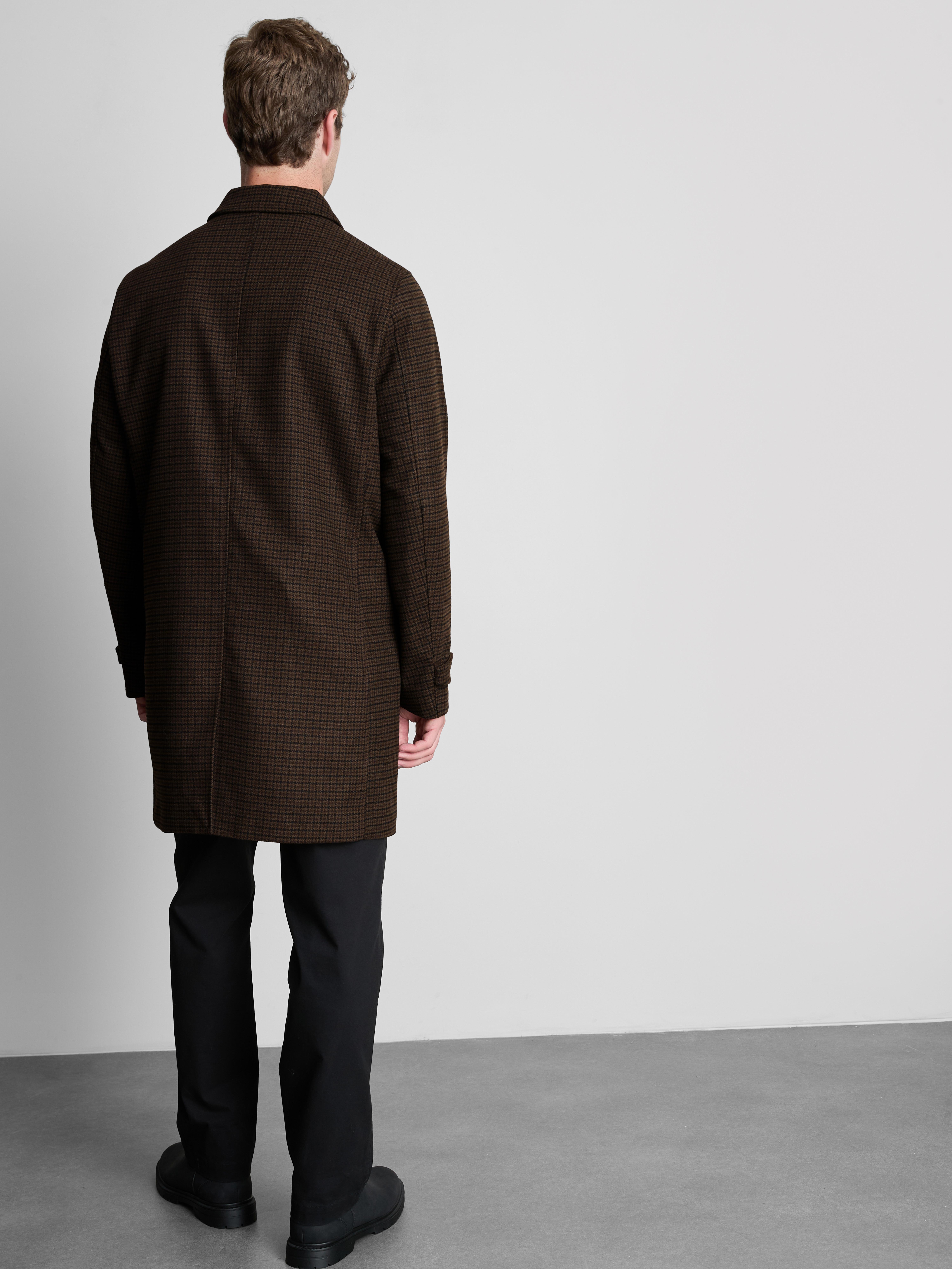 Checked Car Coat