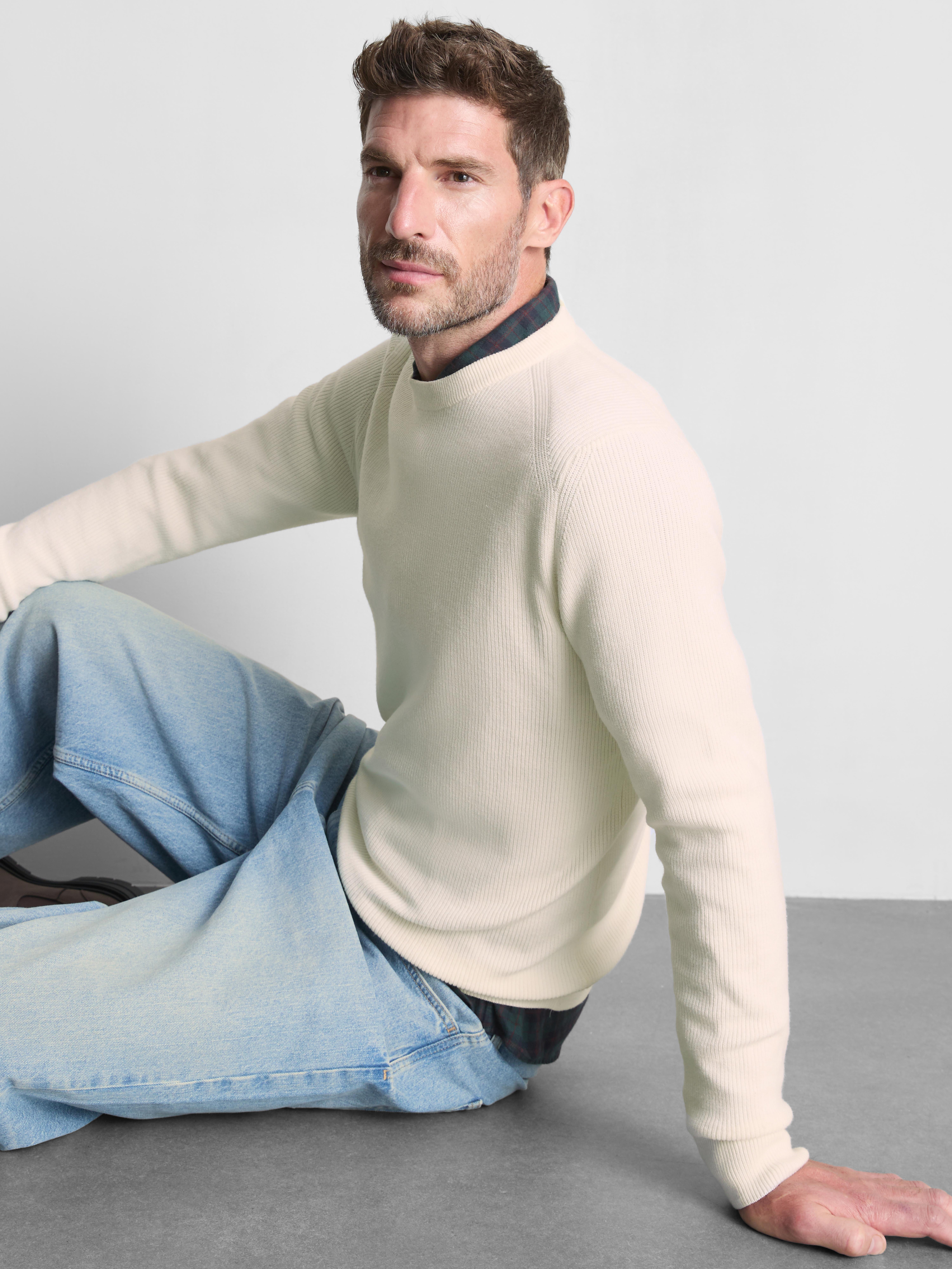 Ribbed Crewneck Sweater
