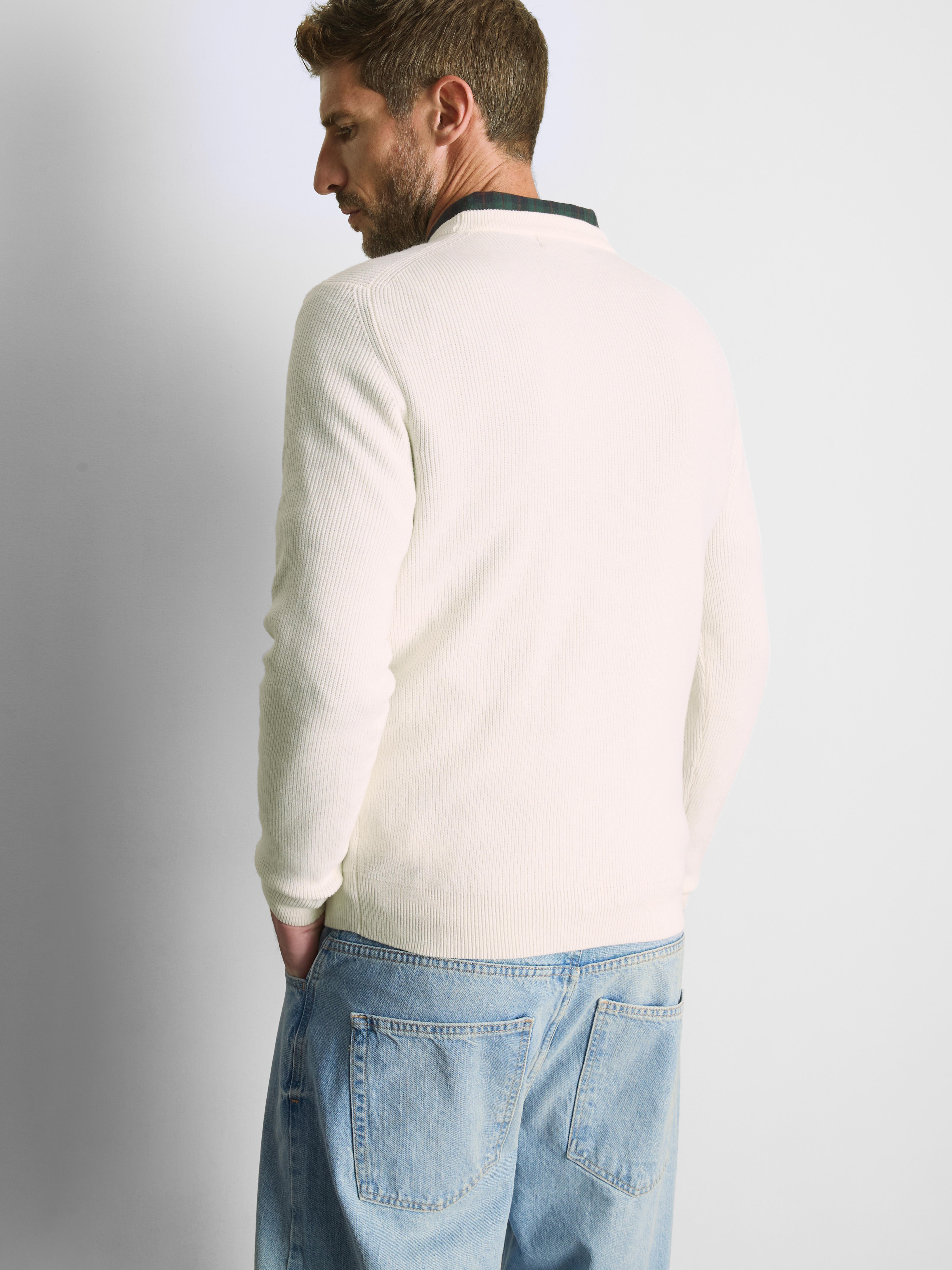 Ribbed Crewneck Sweater