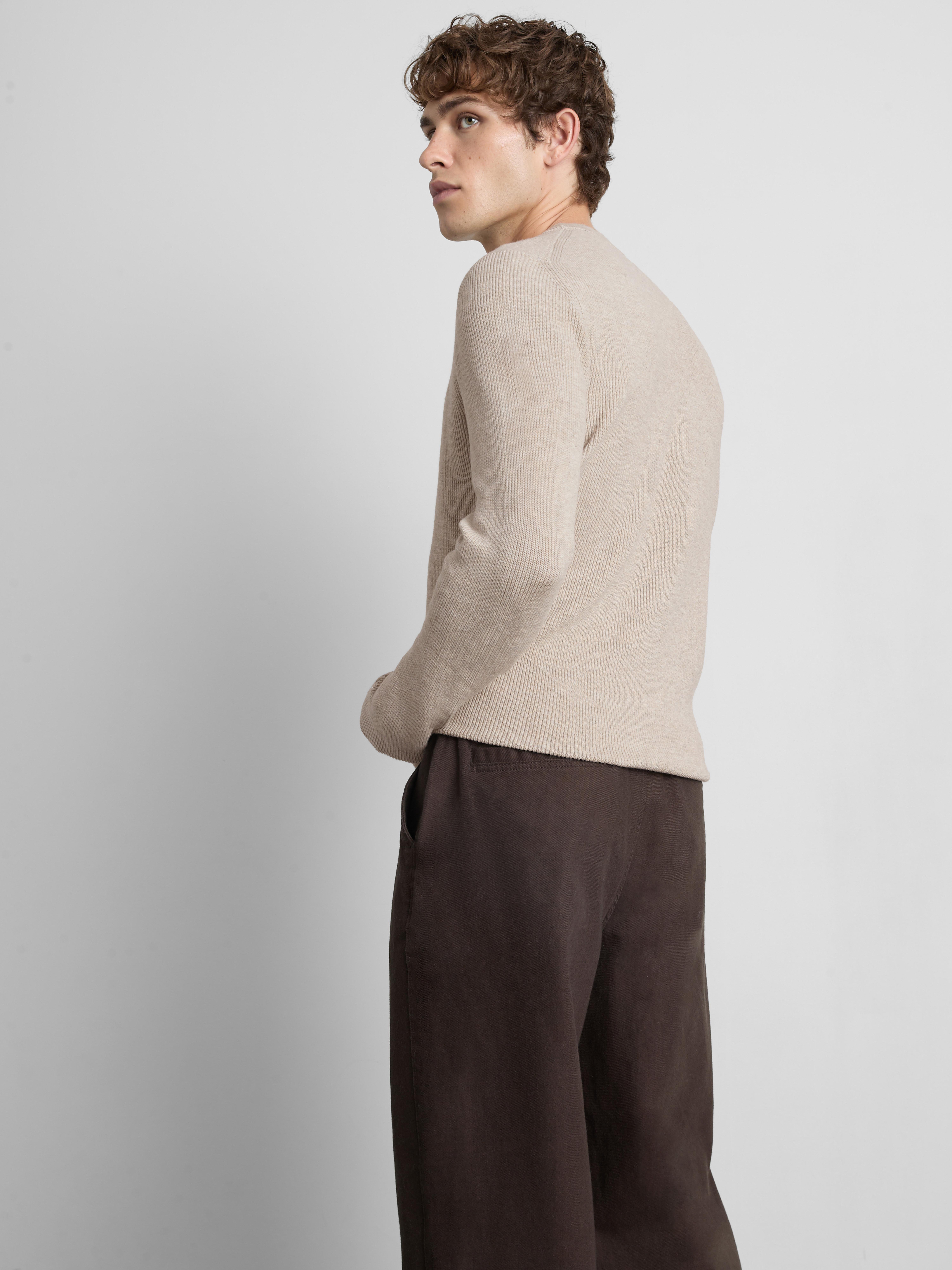 Ribbed Crewneck Sweater