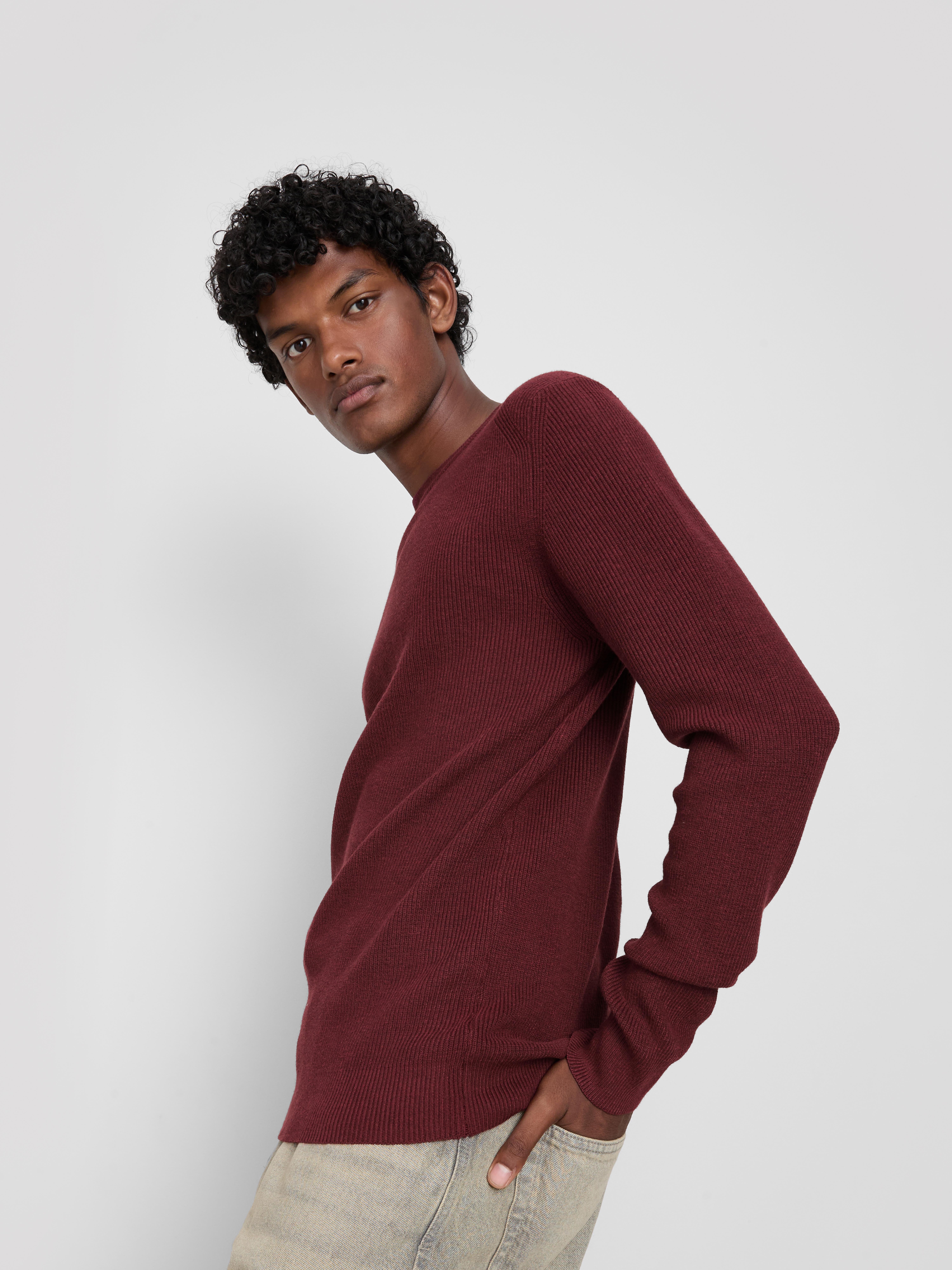 Ribbed Crewneck Sweater
