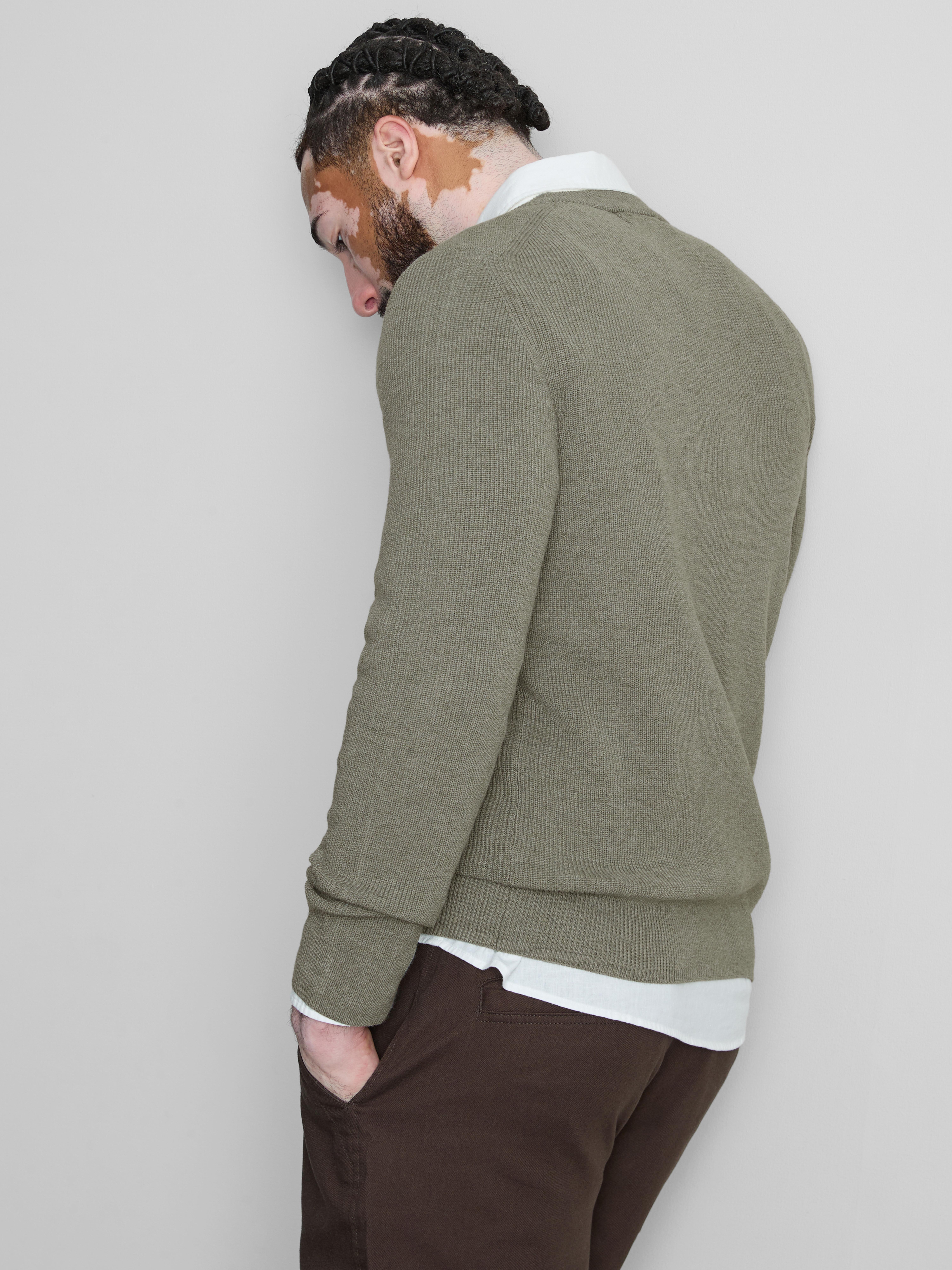 Ribbed Crewneck Sweater