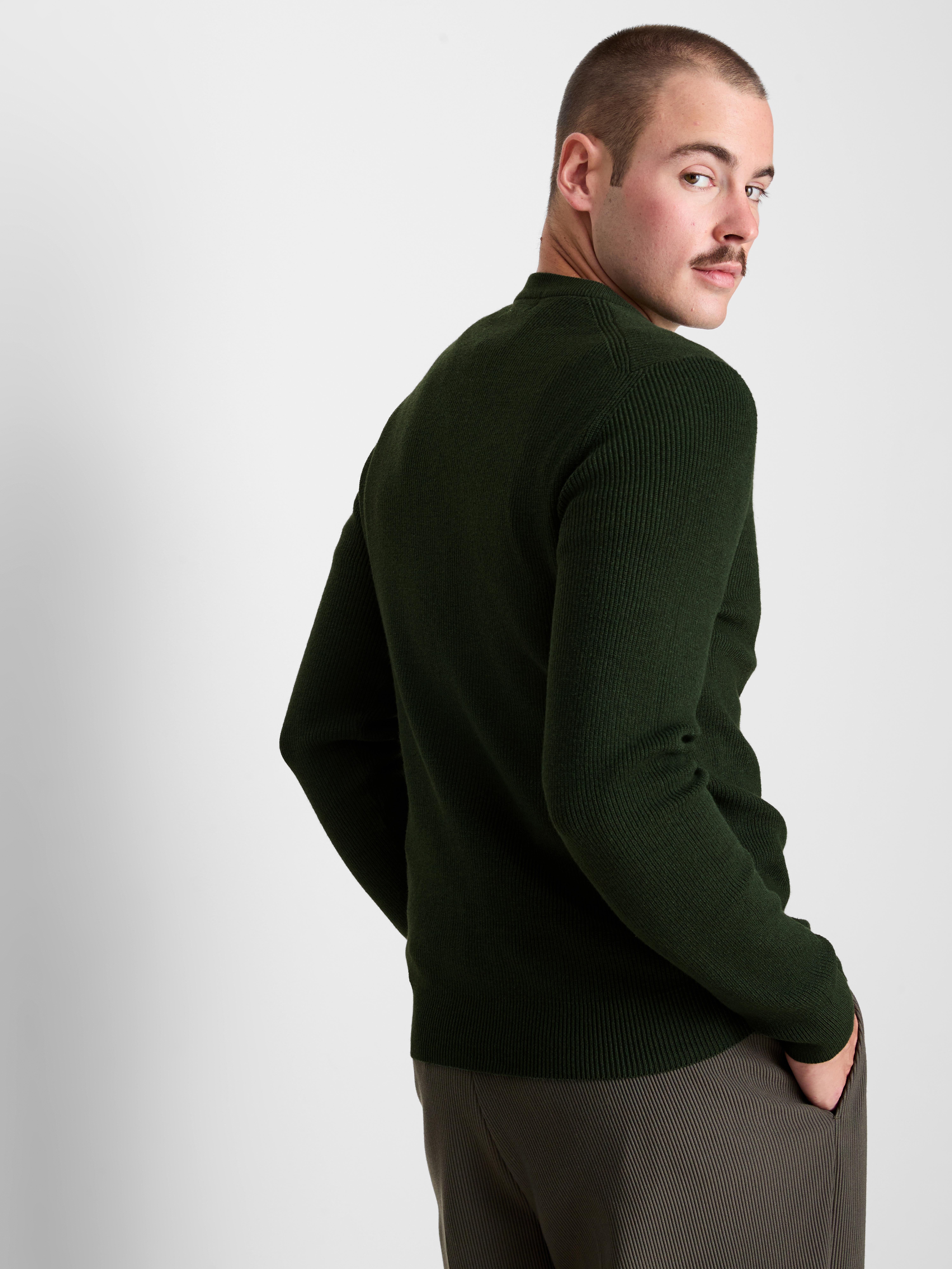 Ribbed Crewneck Sweater