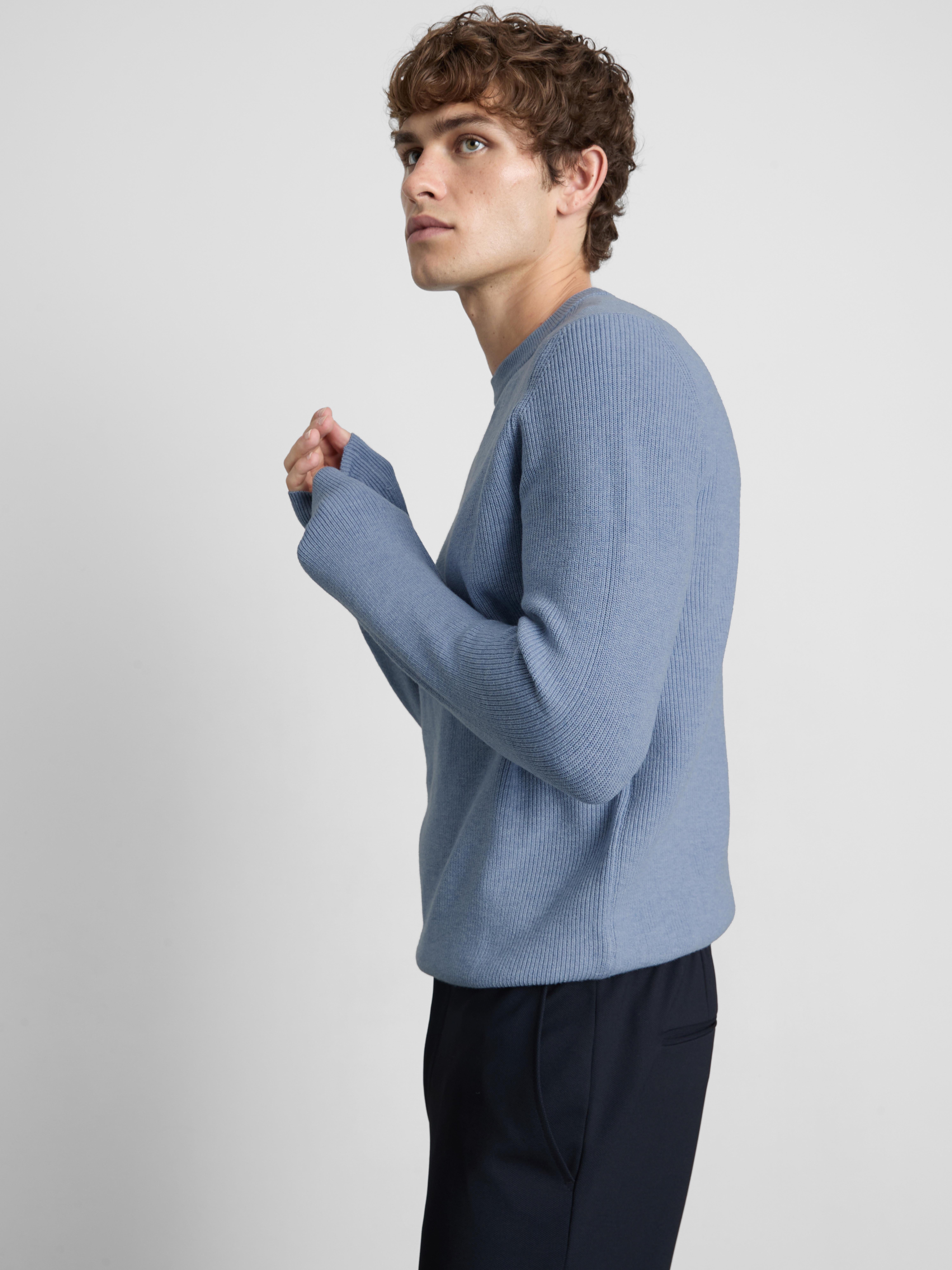 Ribbed Crewneck Sweater