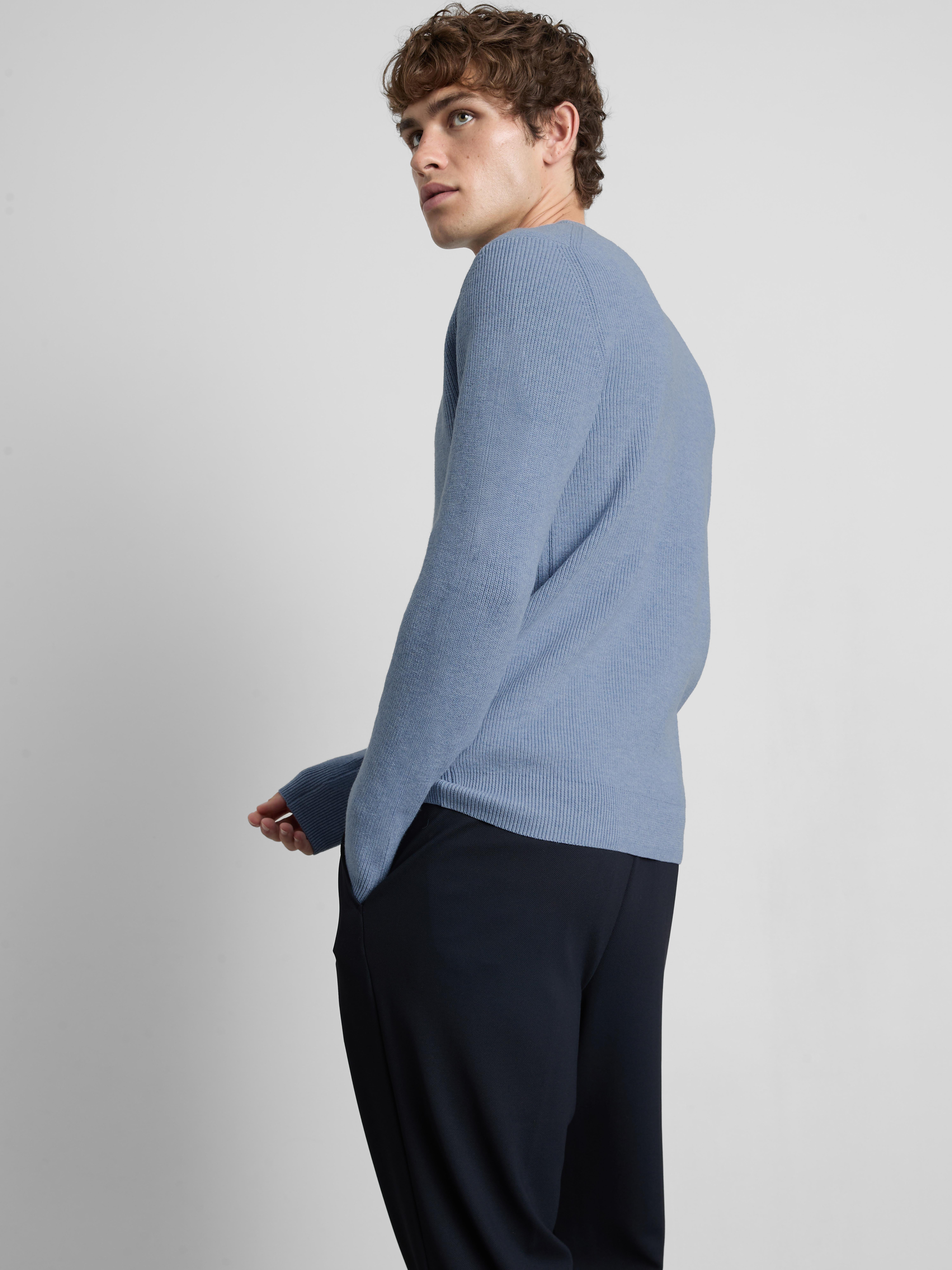 Ribbed Crewneck Sweater