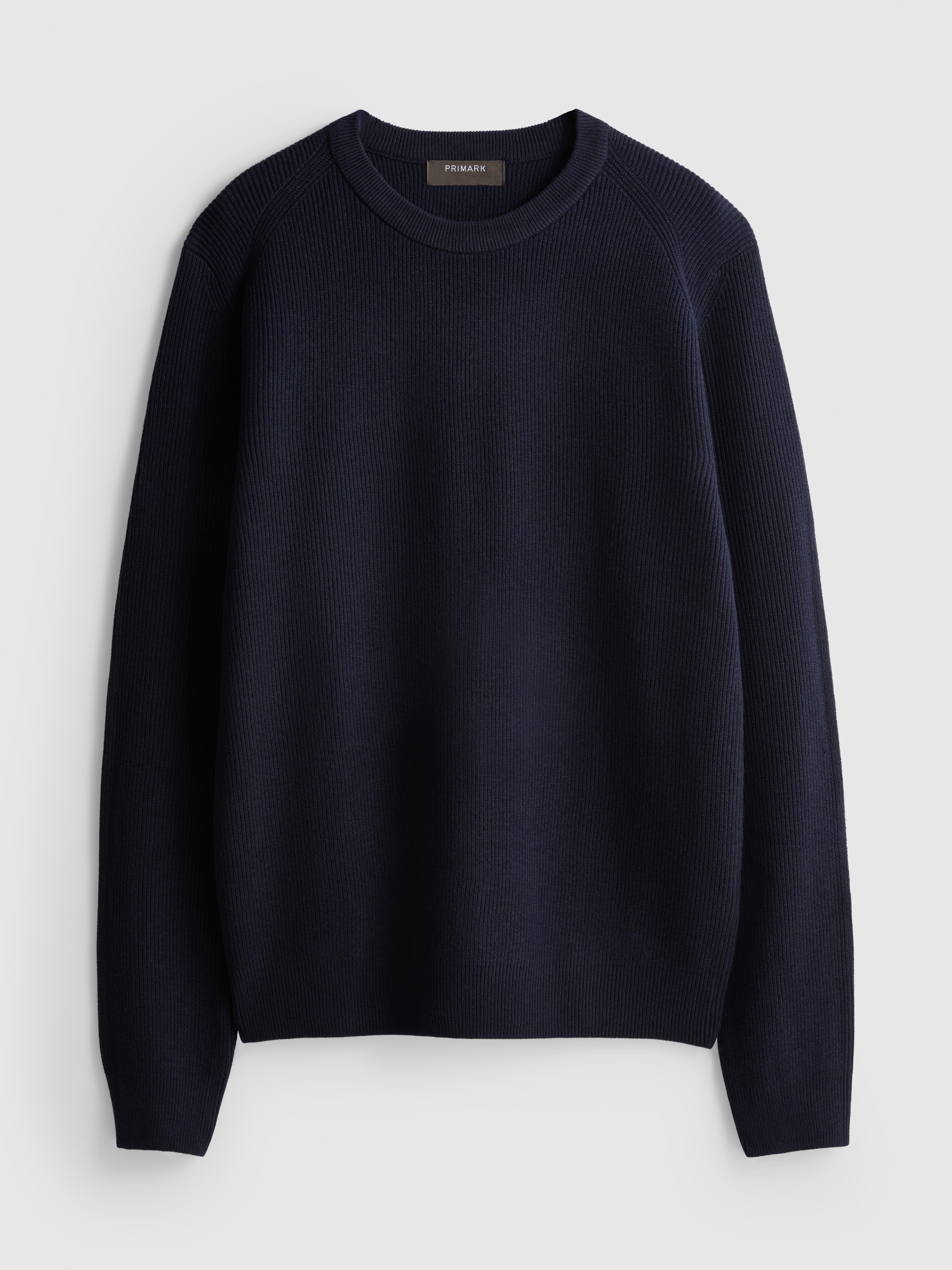 Ribbed Crew Neck Jumper