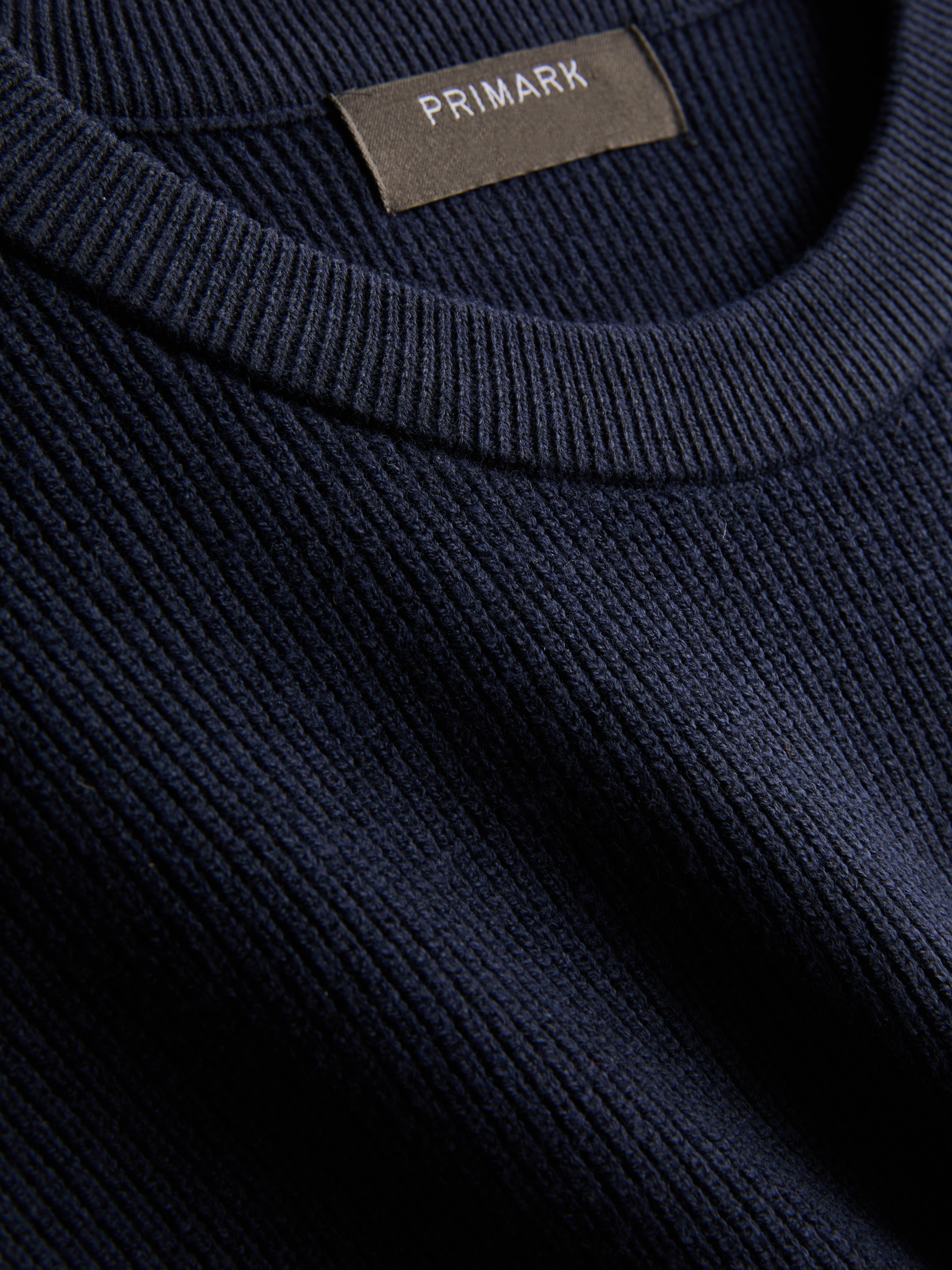 Ribbed Crew Neck Jumper