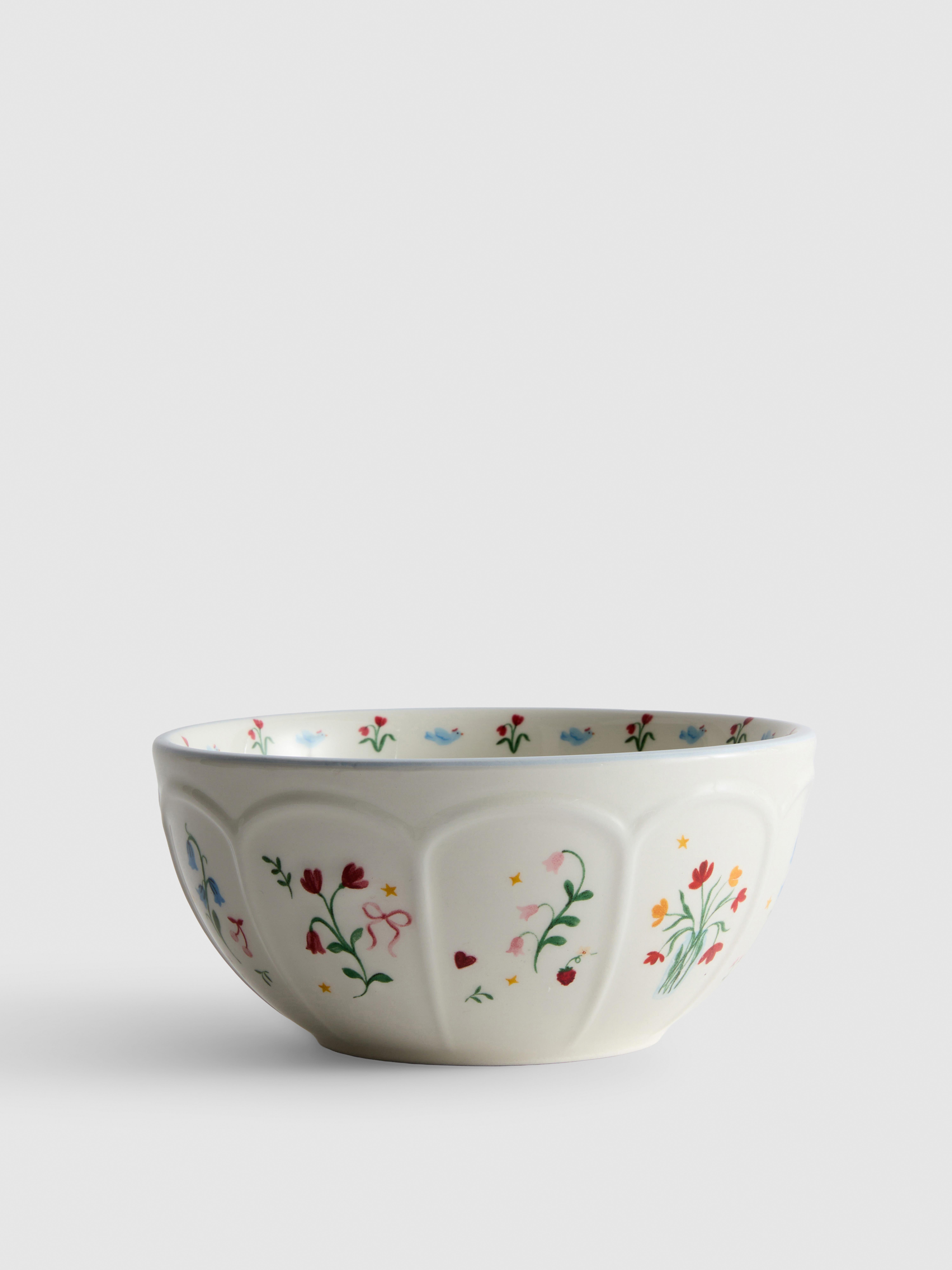 Floral Ceramic Bowl