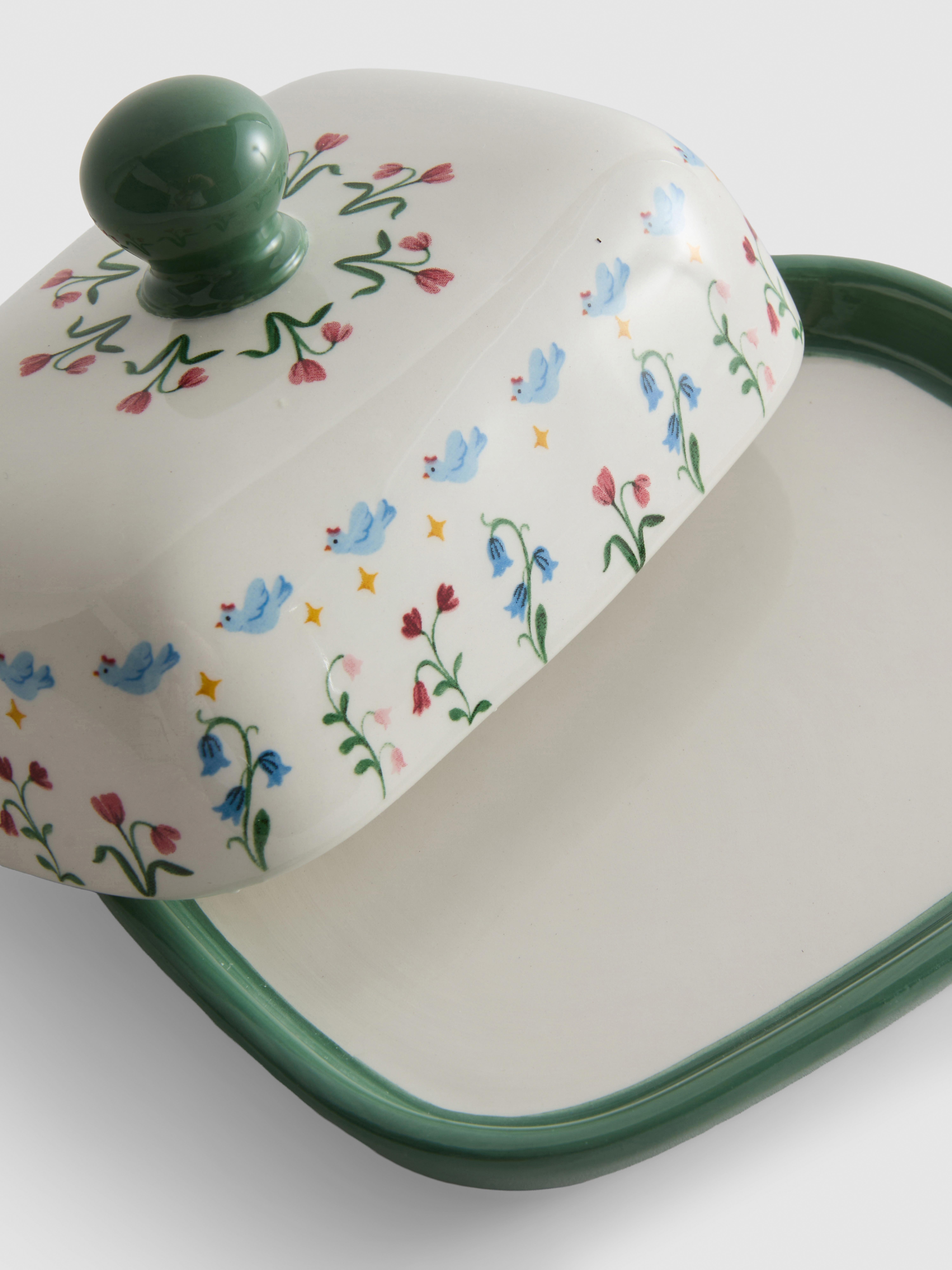 Floral Butter Dish