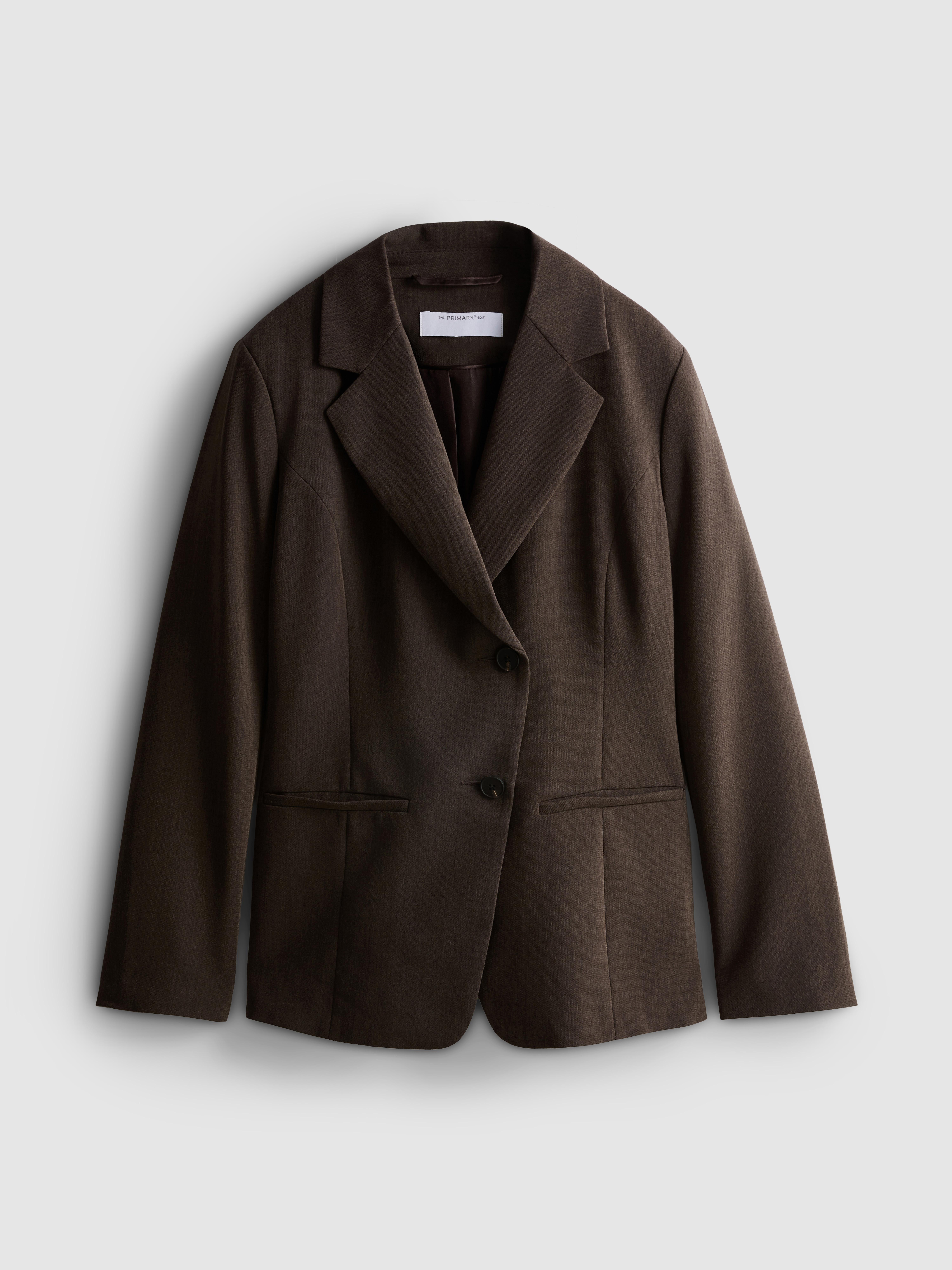 The Edit Single Breasted Marl Blazer