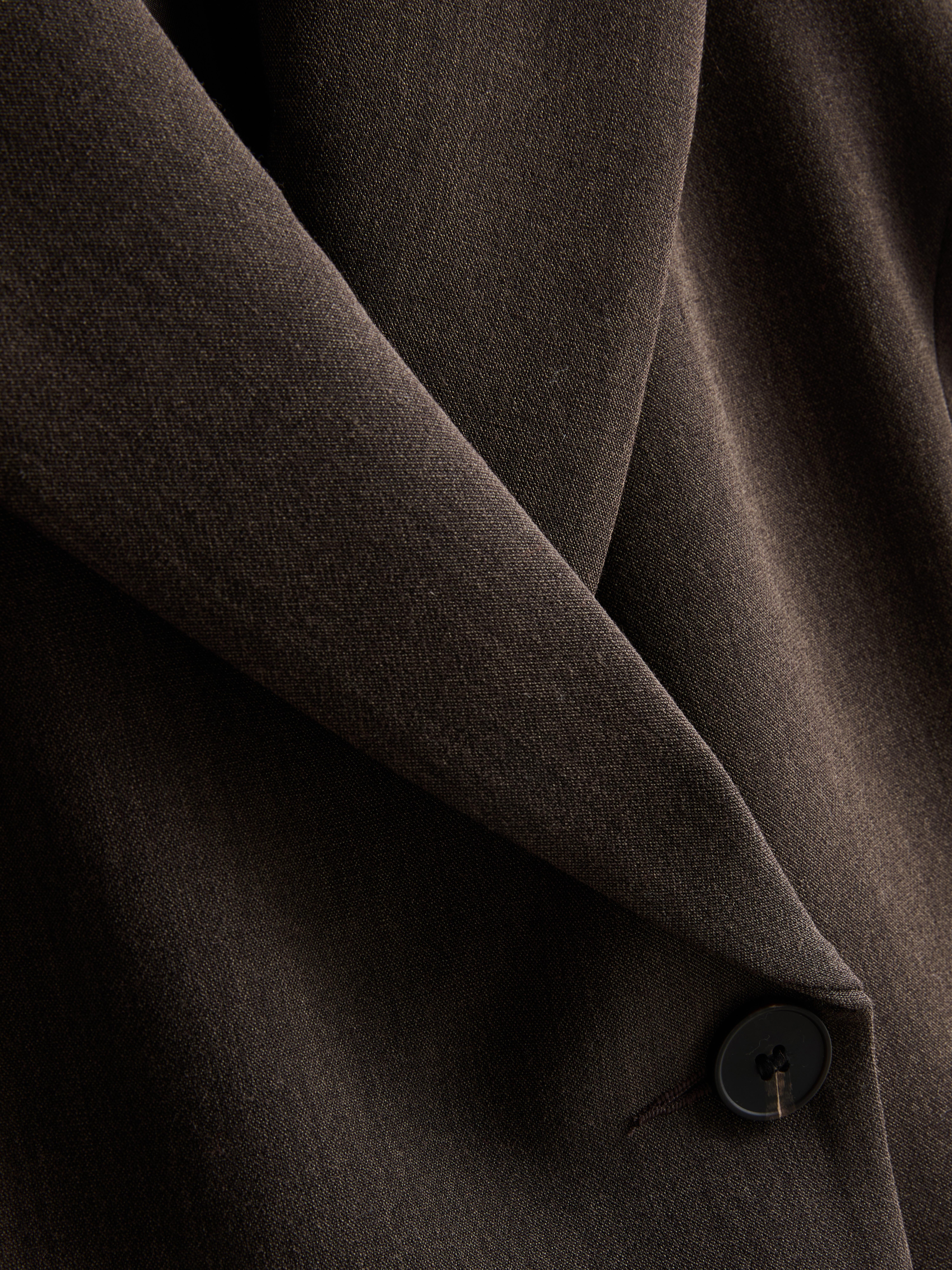 The Edit Single Breasted Marl Blazer