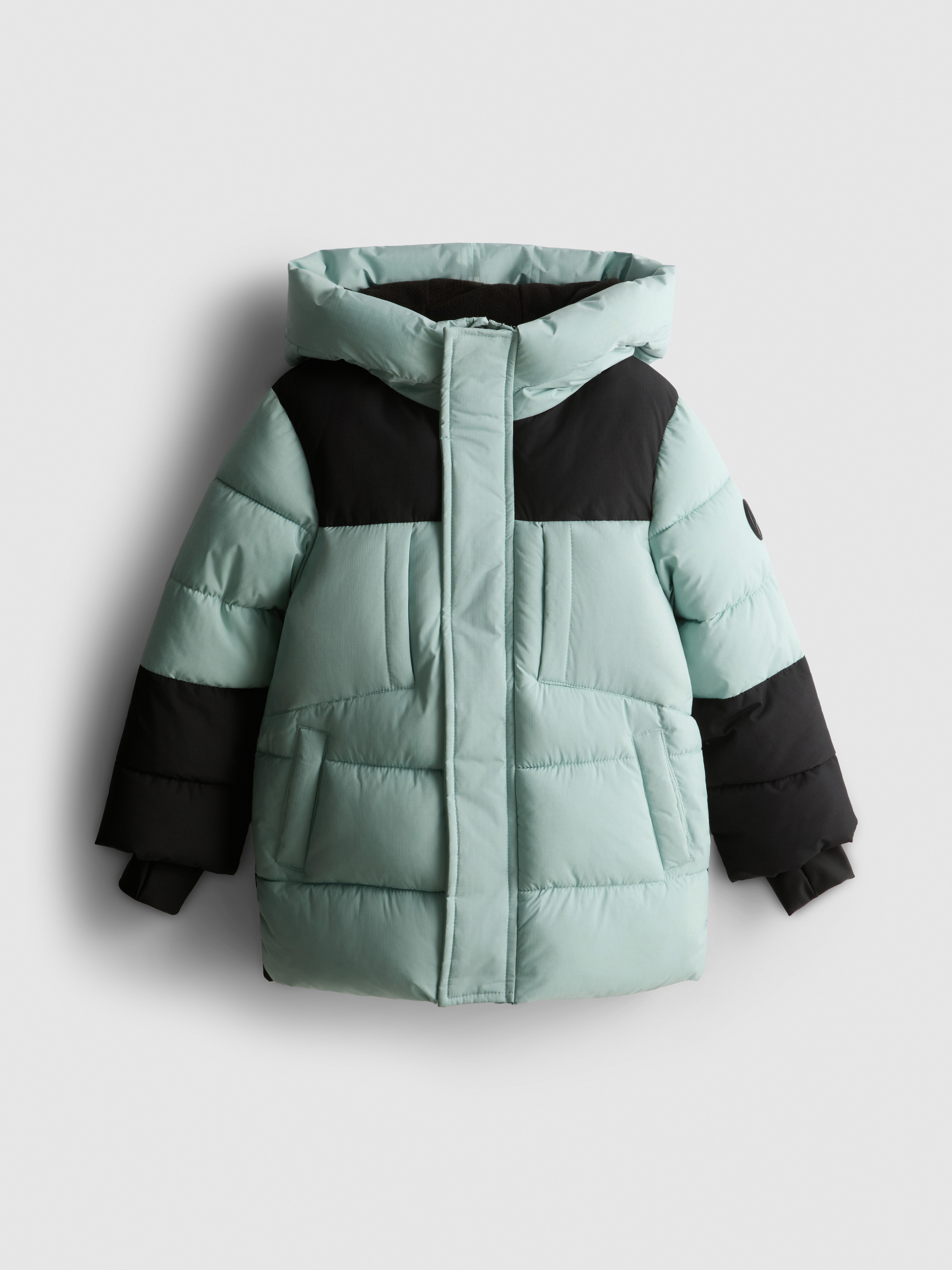 Boys Mint 1-9yrs | Color Block Puffer Jacket | Primark