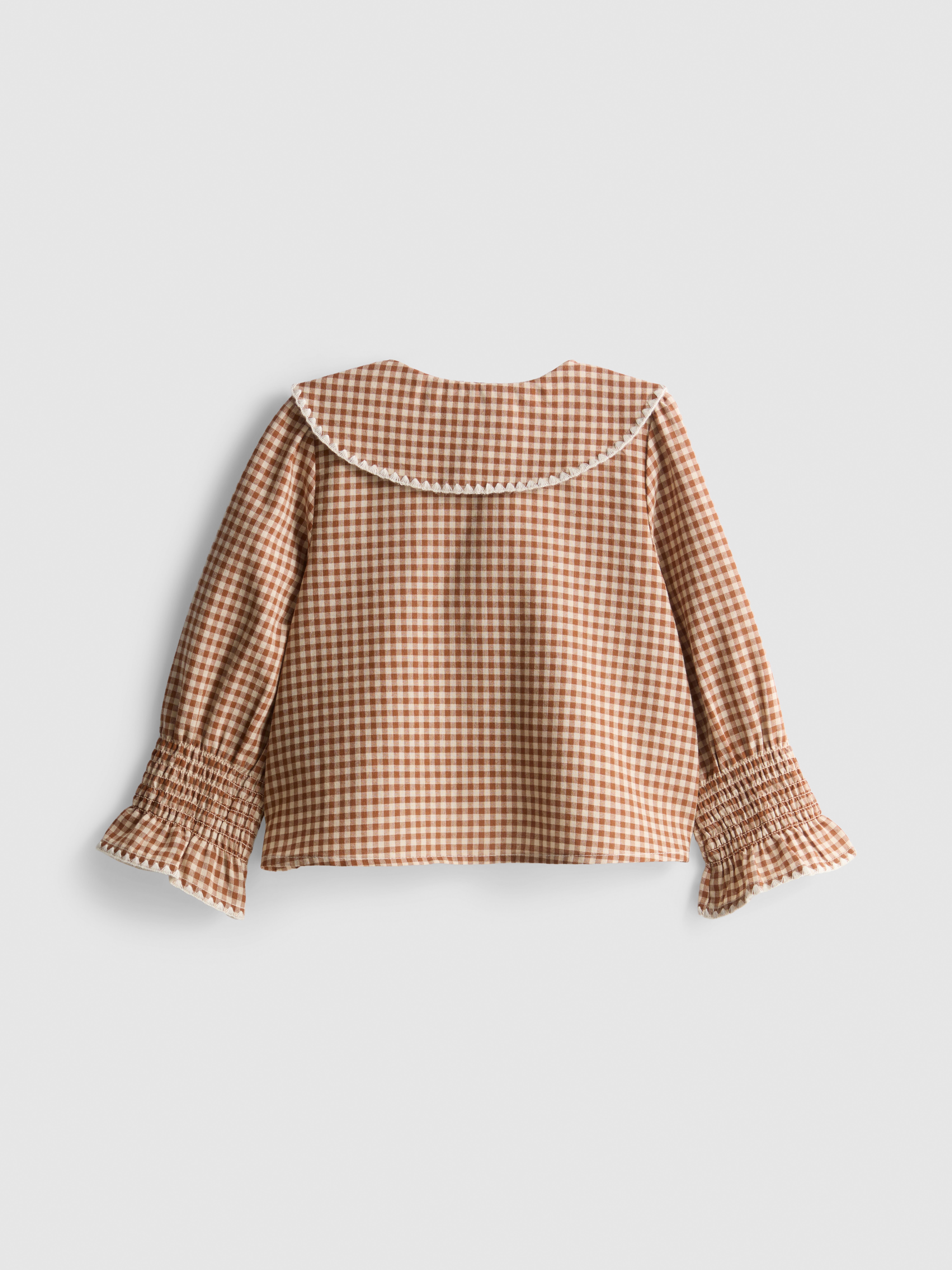 1.5-10yrs | The Edit Gingham Collar Blouse