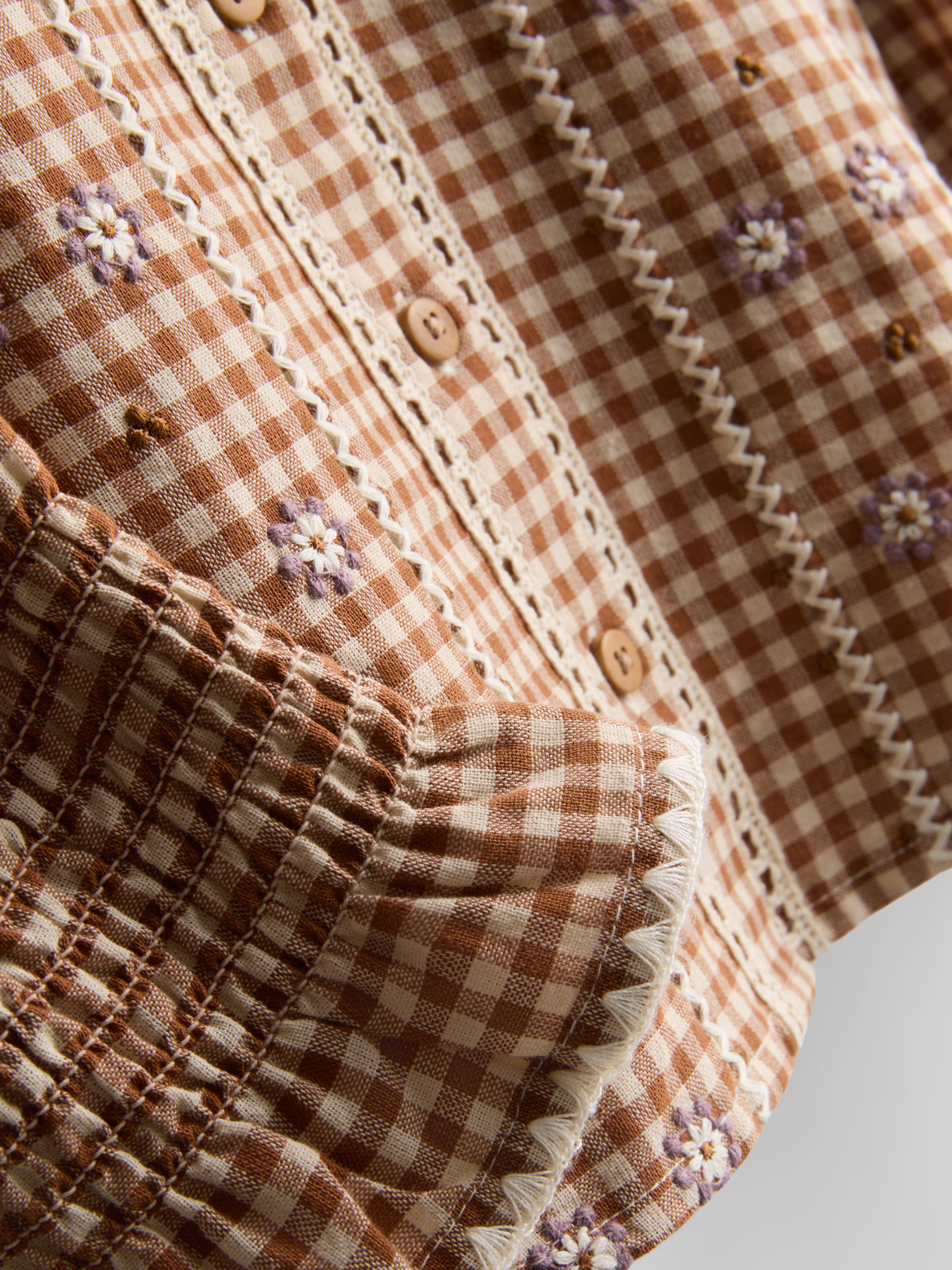 1.5-10yrs | The Edit Gingham Collar Blouse