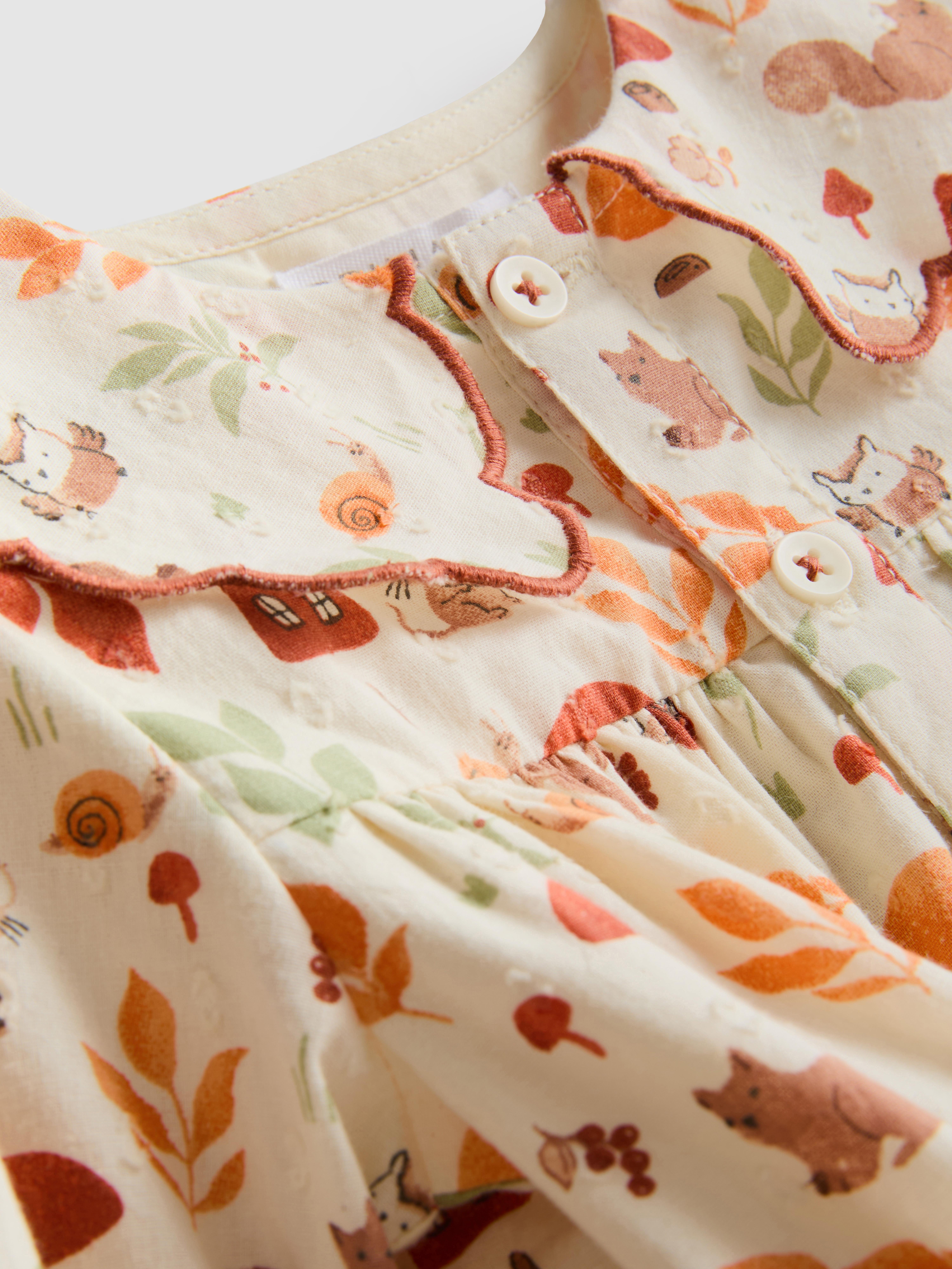 0-18mths | Pure Cotton Collared Blouse and Pants Newborn Set