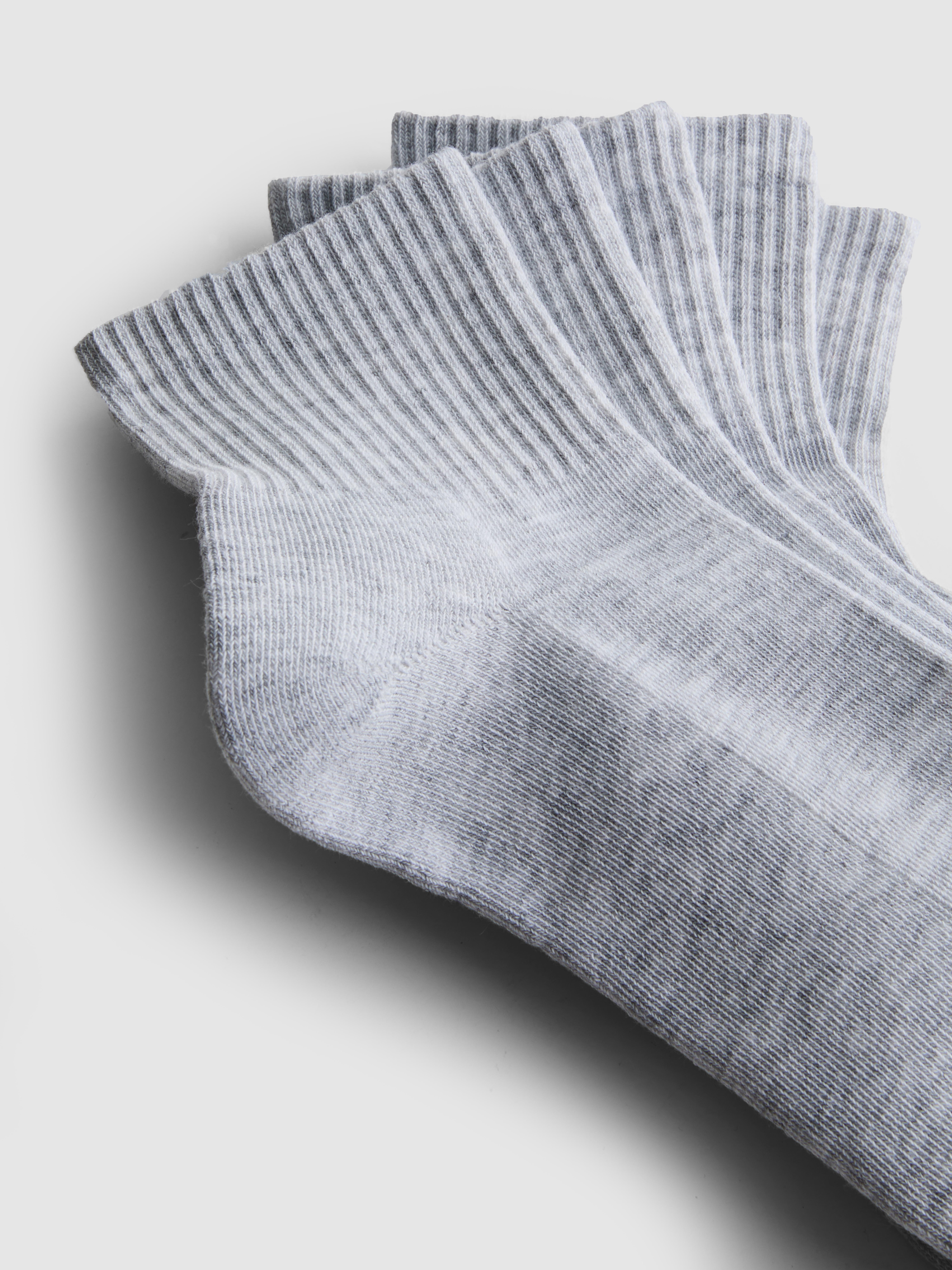 5pk Ribbed Trainer Socks