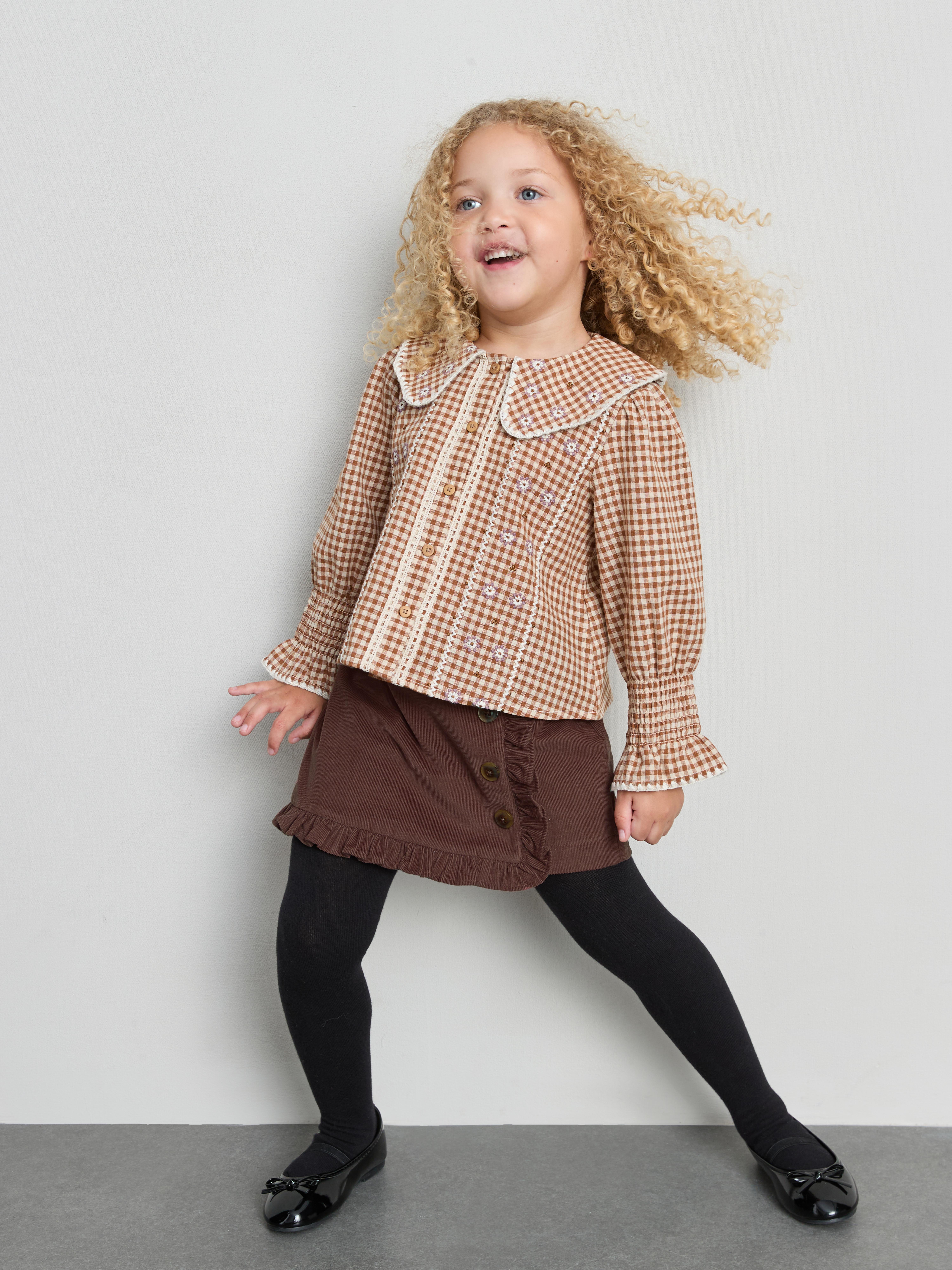 1-12yrs | The Edit Pure Cotton Corduroy Skort